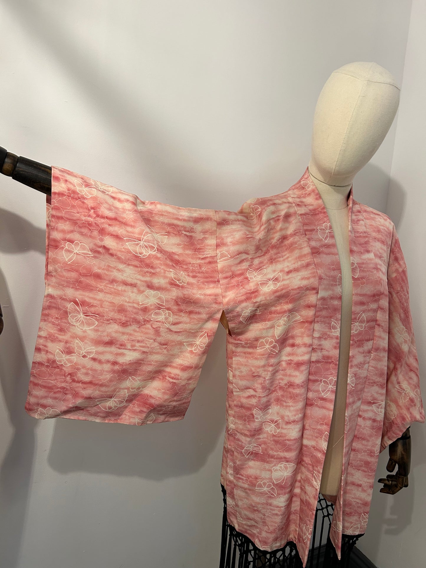 Pink Fringed Haori