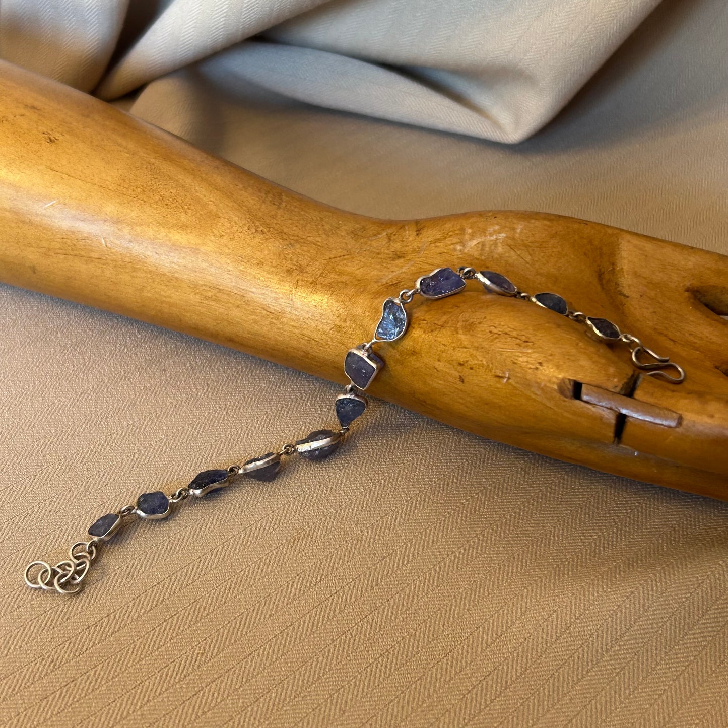 Raw Tanzanite Bracelet