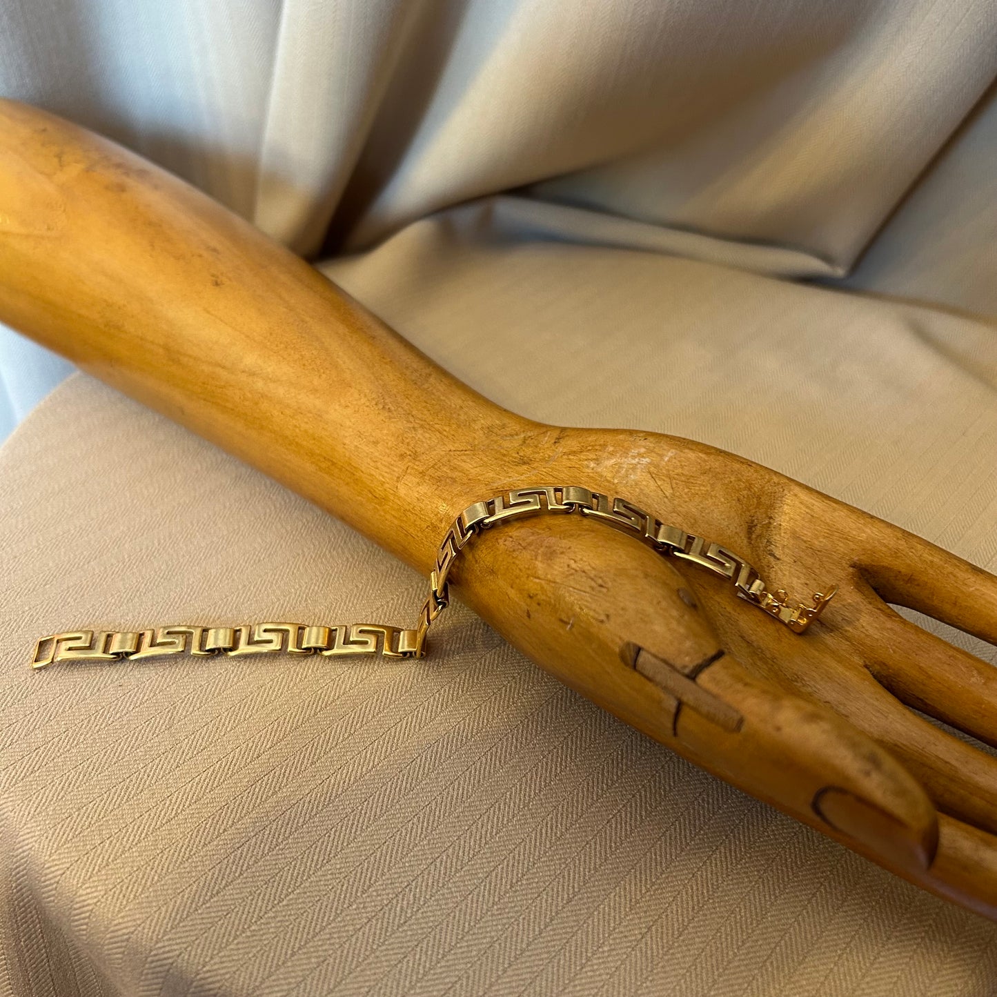 Greek Key Link Bracelet