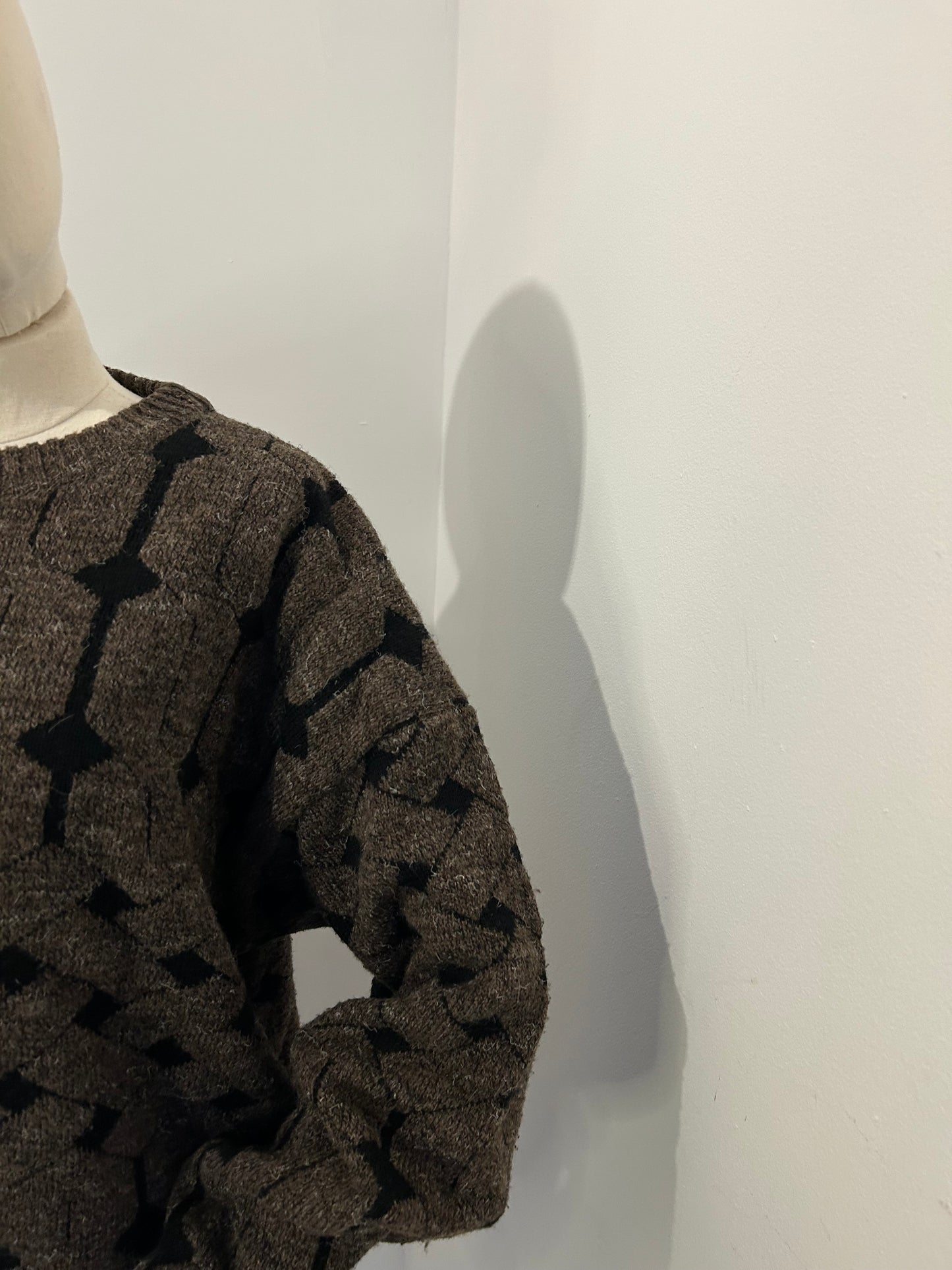 Chocolate Brown Knit Jumper