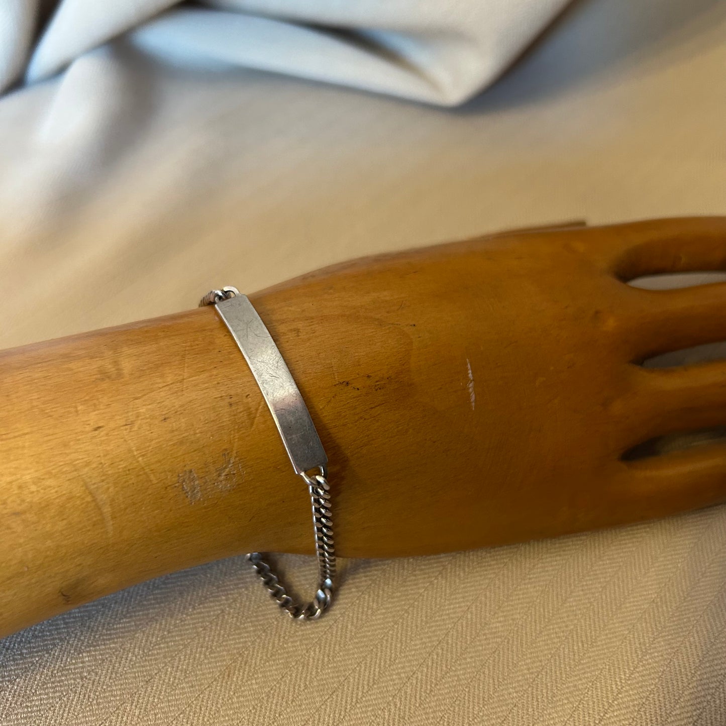 Sterling Silver Chunky ID Bracelet
