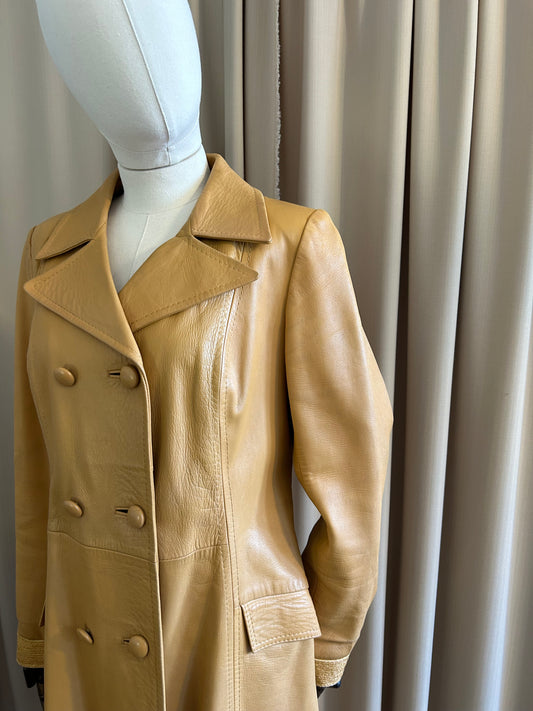 Butter Leather Trench