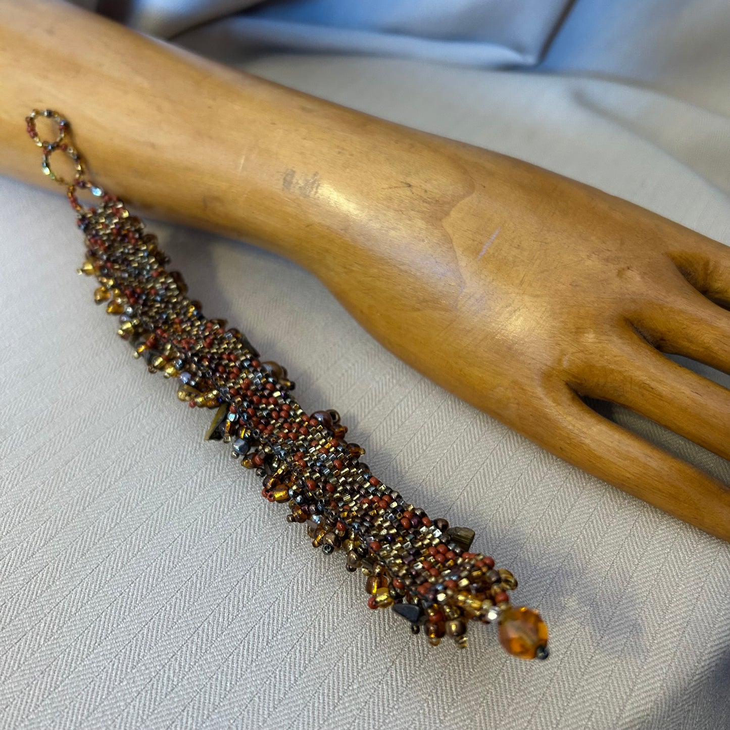 Brown Beaded Bracelet