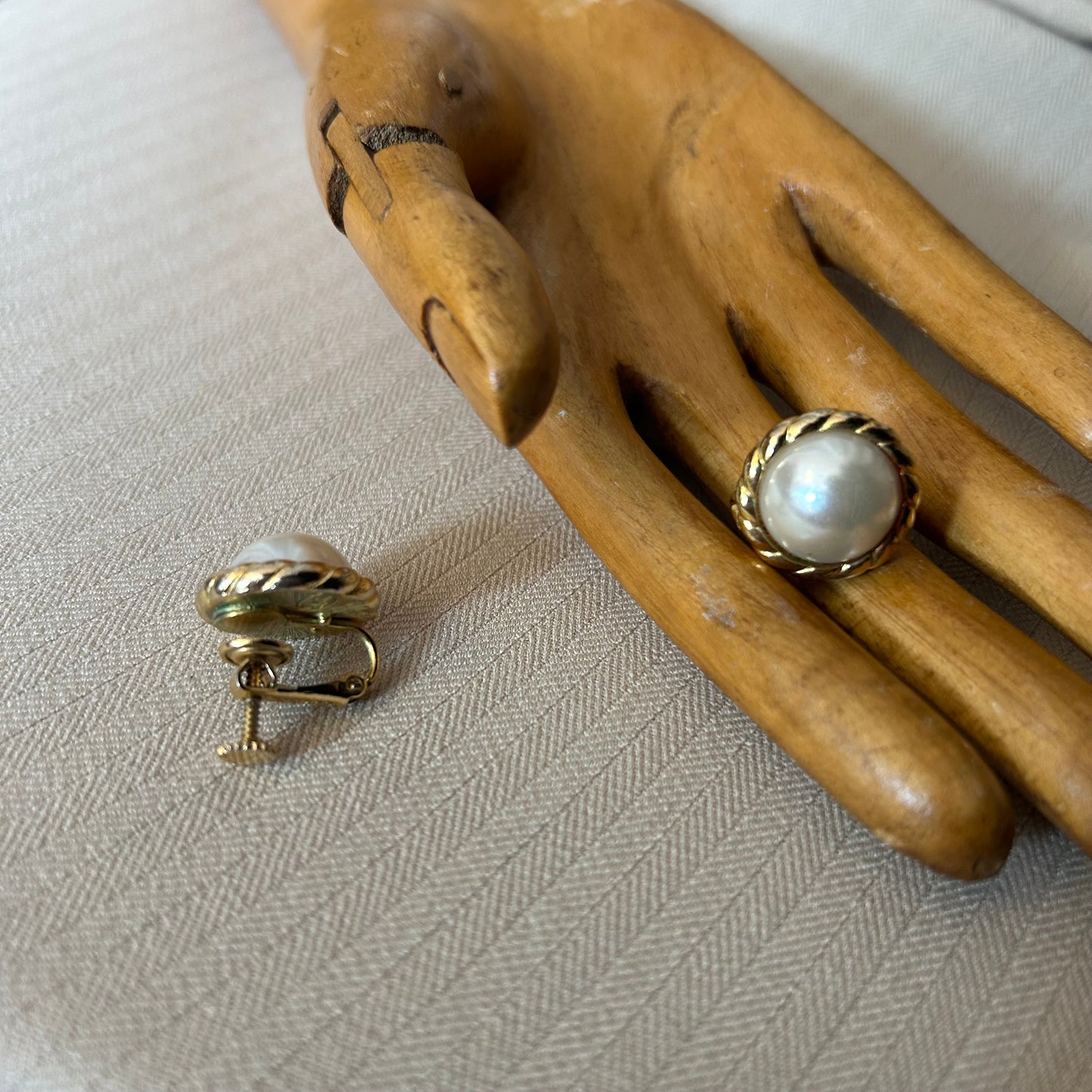 Napier Faux Pearl Clip On