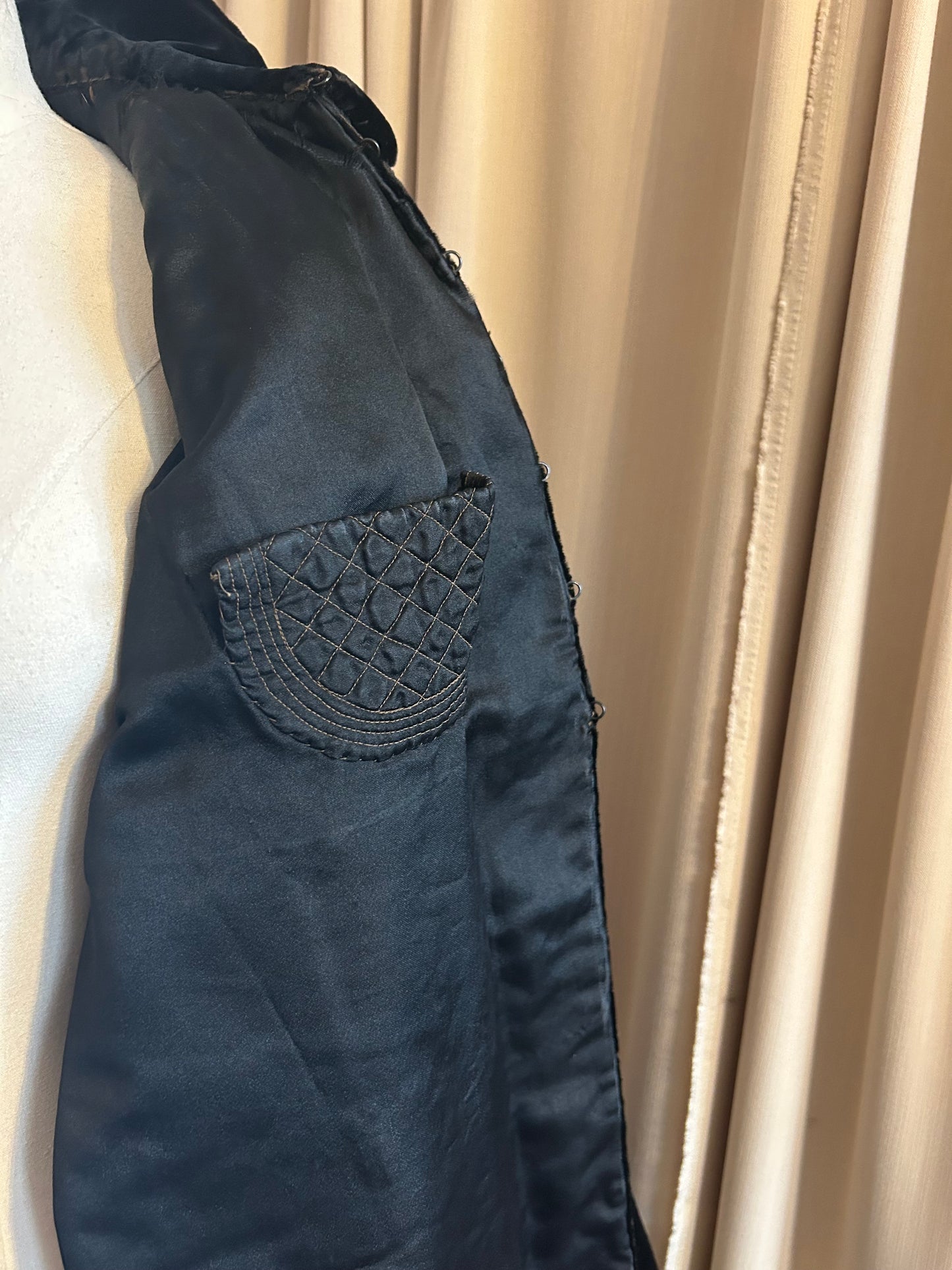 Victorian Silk Velvet Mourning cape