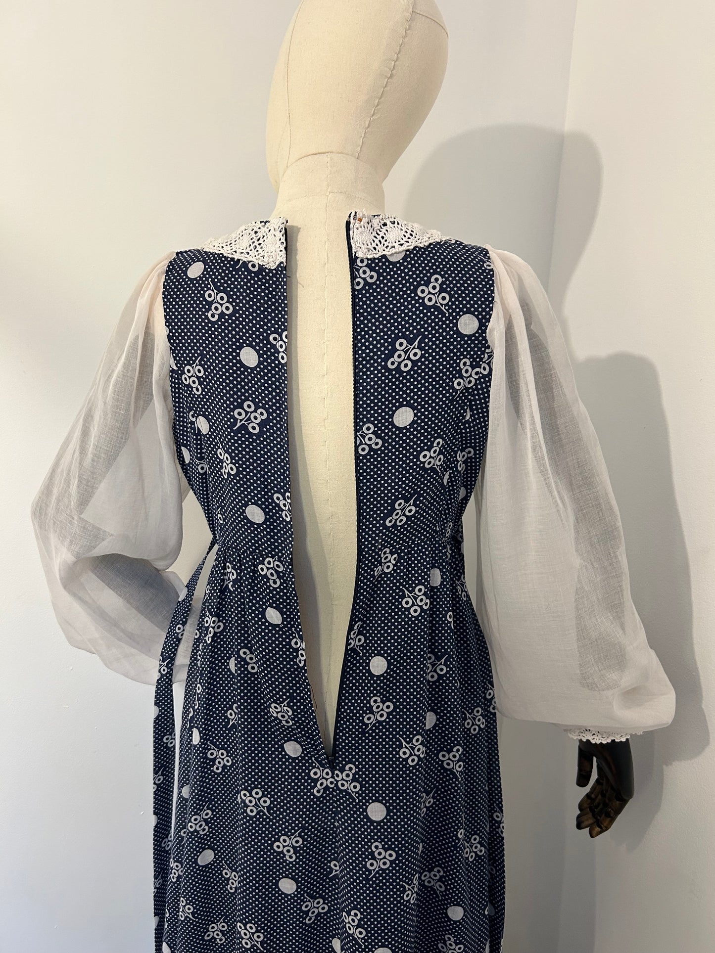 Blue Printed Prairie dress