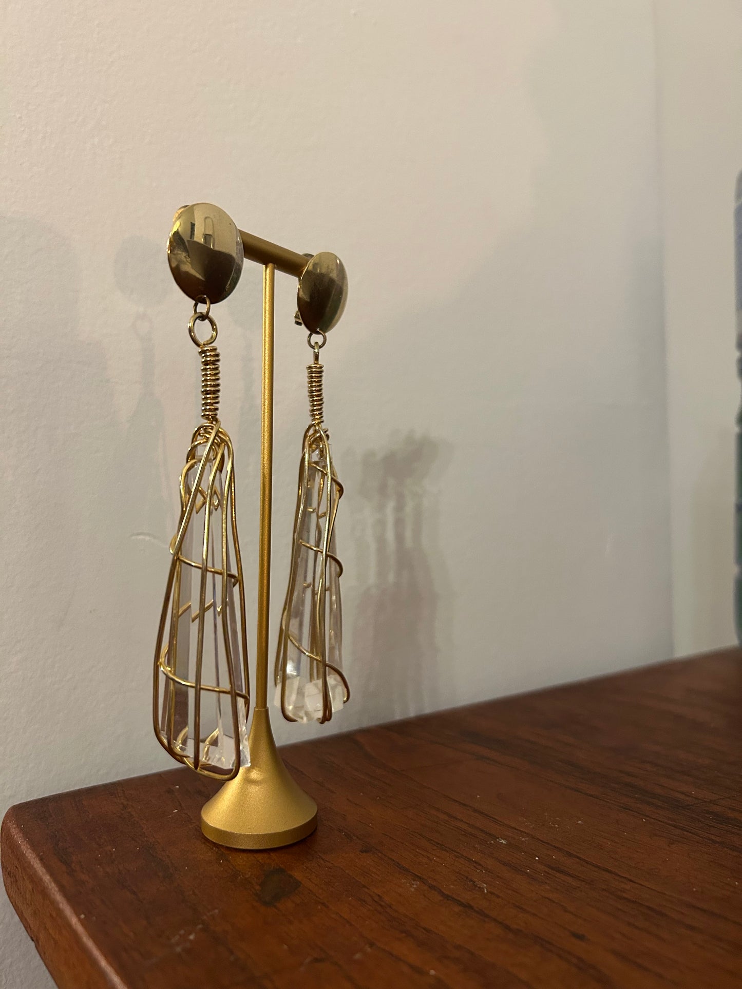 Statement Lucite Clip On Earrings