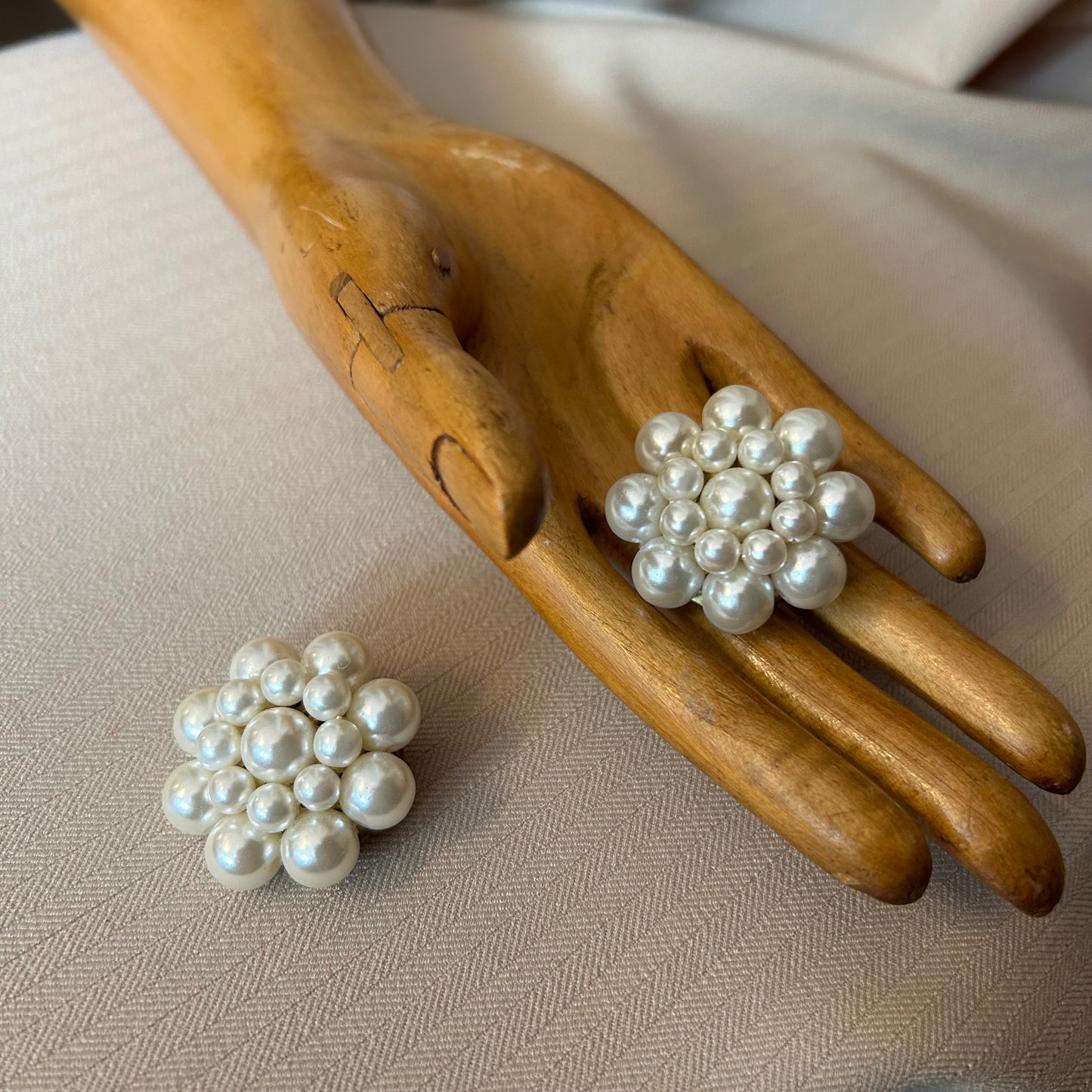 Pearl Cluster Clip Ons
