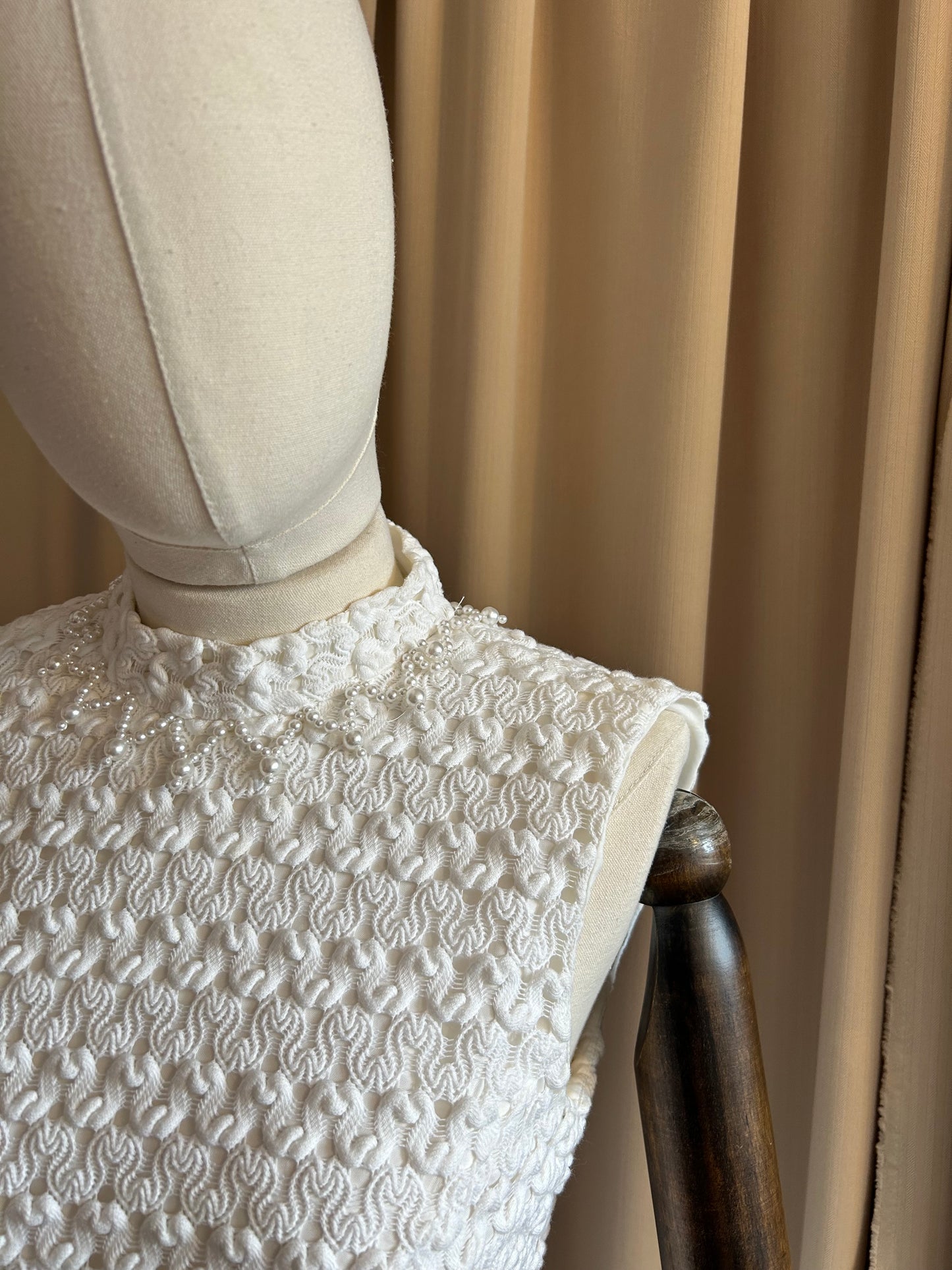Floor Length Crochet With Pearls