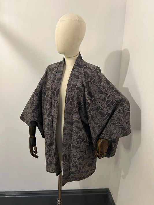Grey Printed Haori