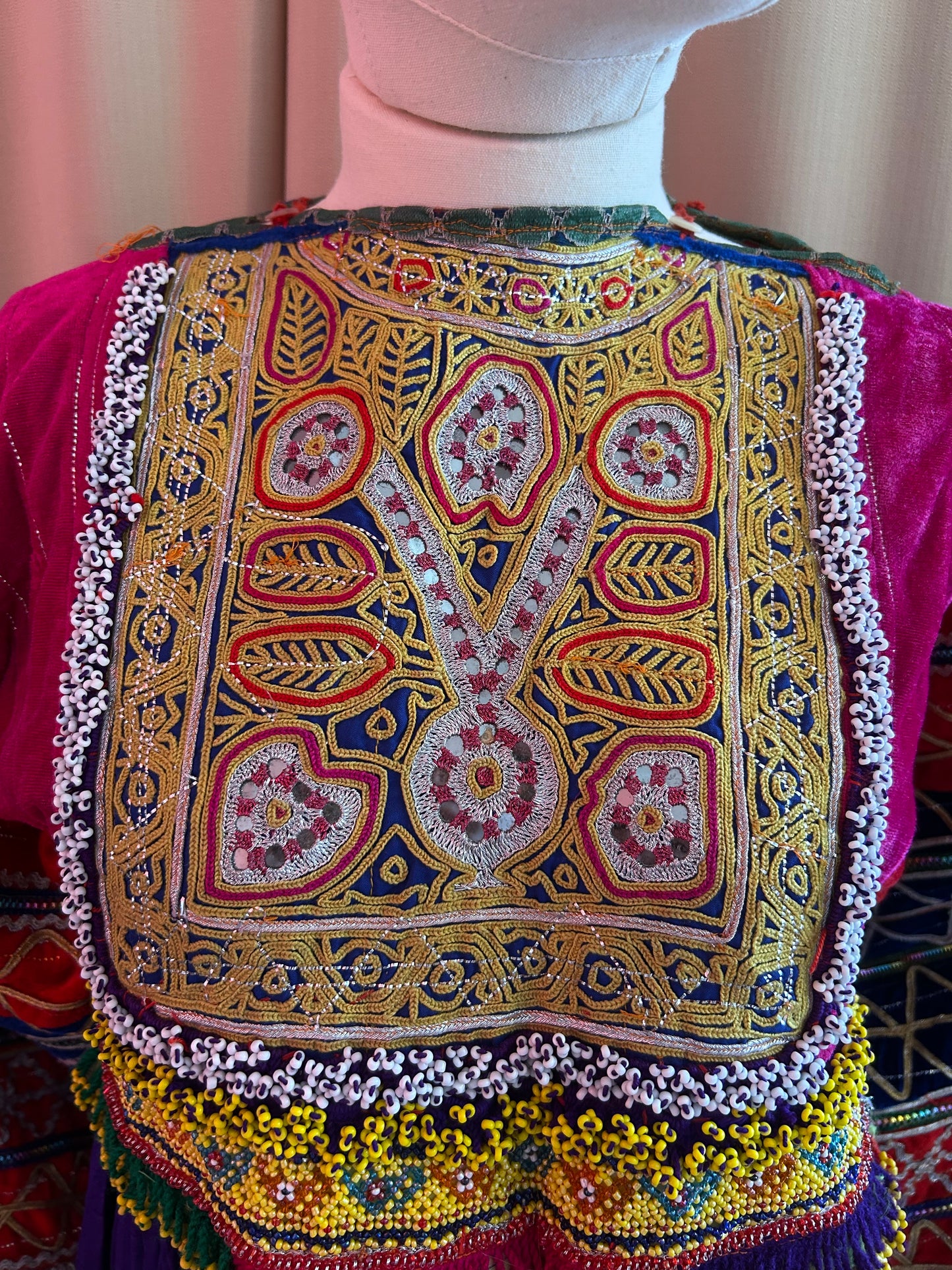 Antique Embroidered Kuchi Dress