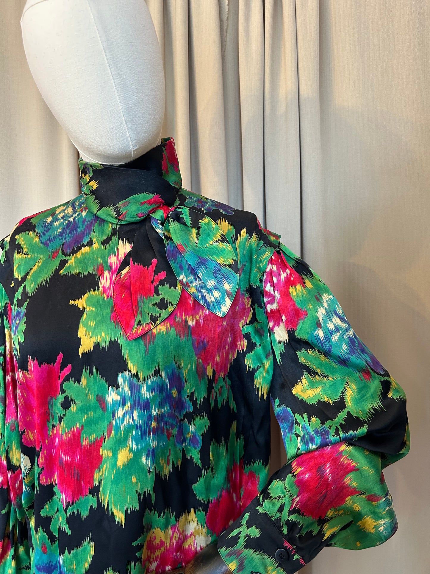 Silk Floral Printed Blouse