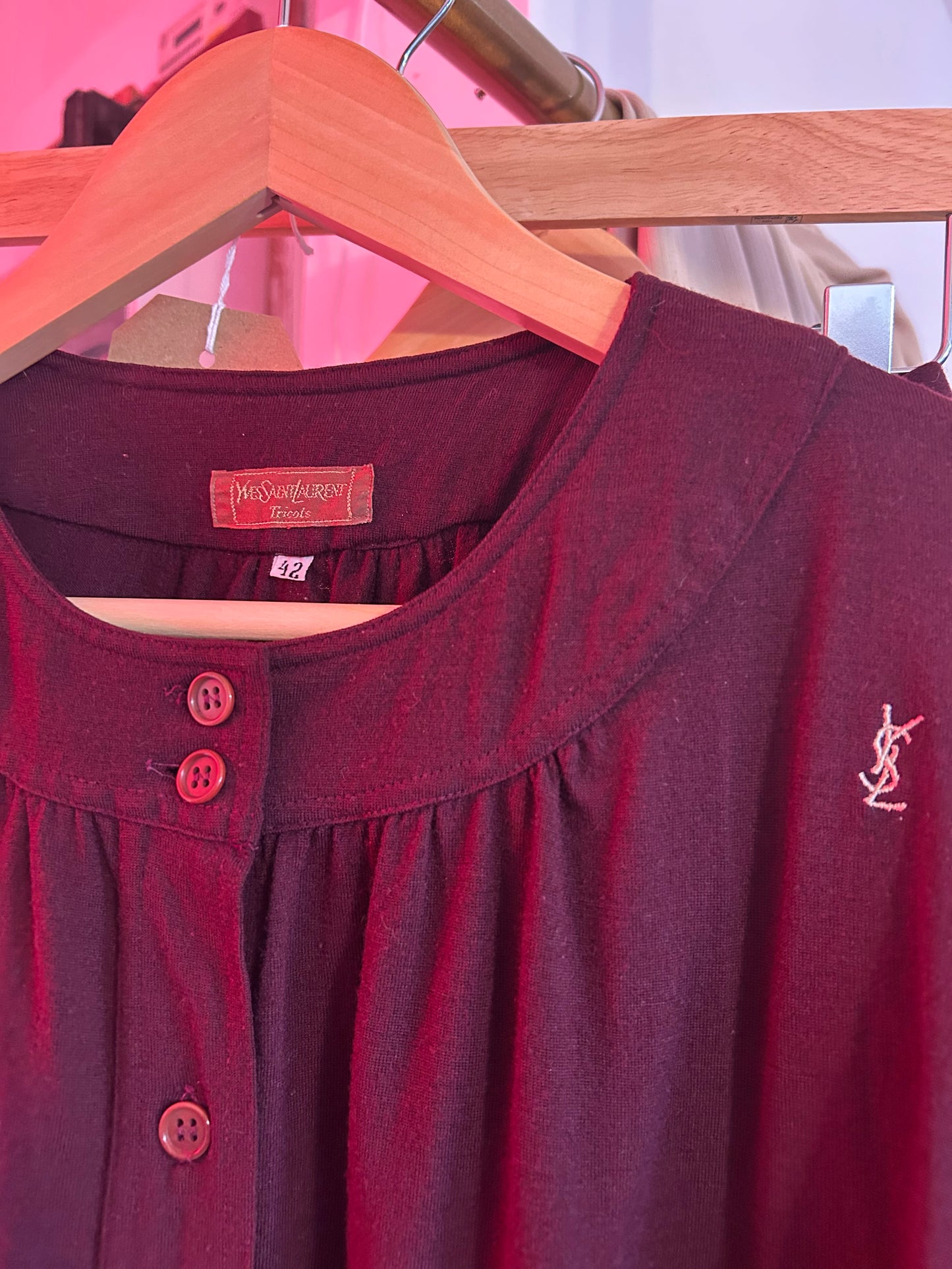 YSL Burgundy Two Piece