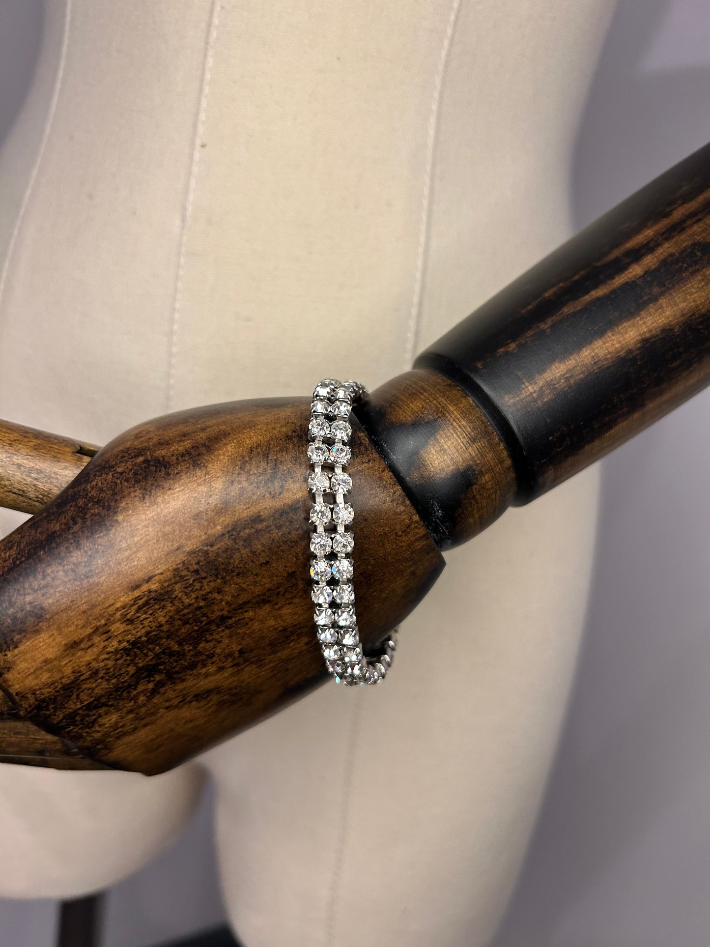 Double Row Diamanté bracelet