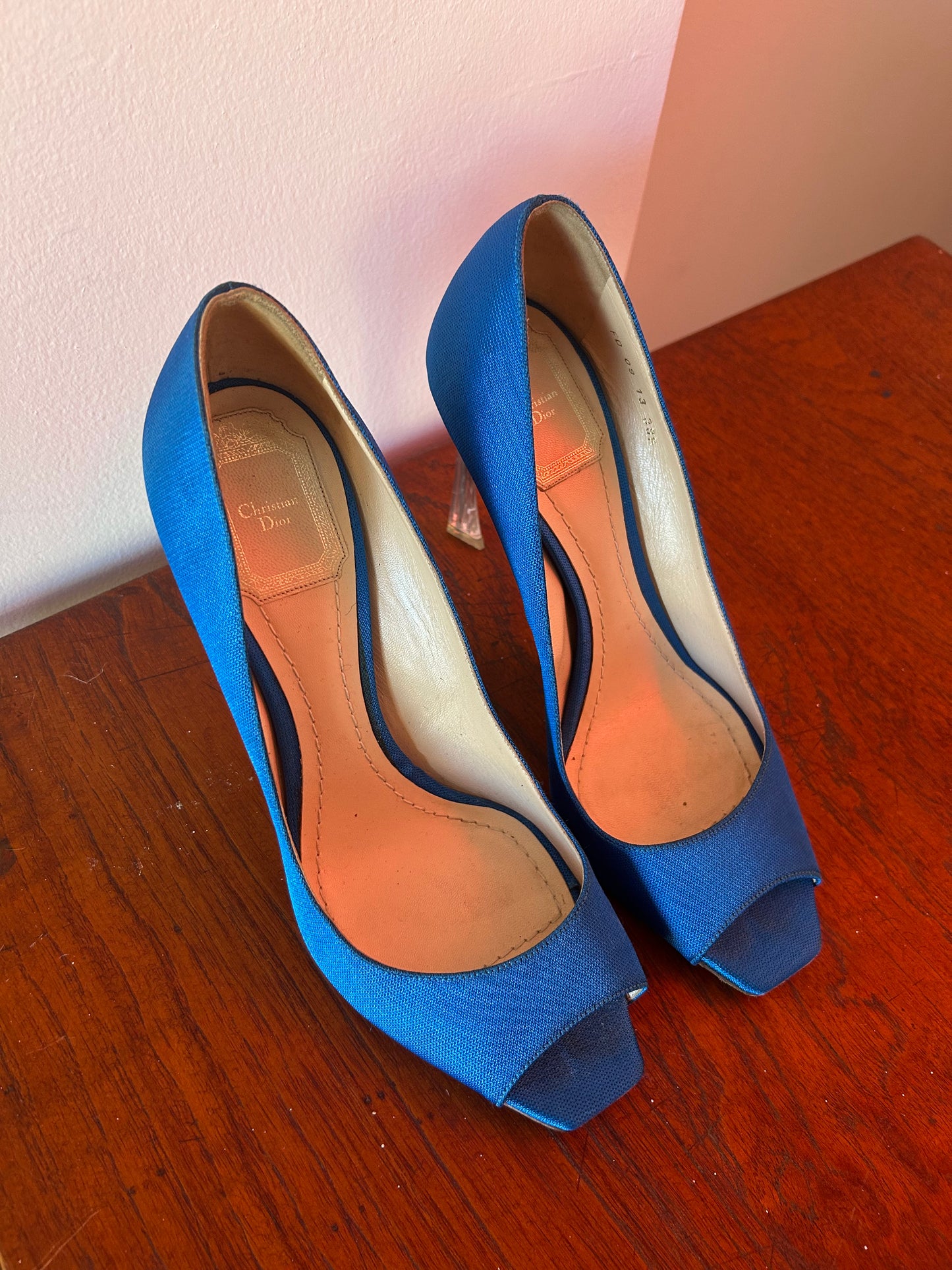Dior by Raf Simons Electric Blue Heels