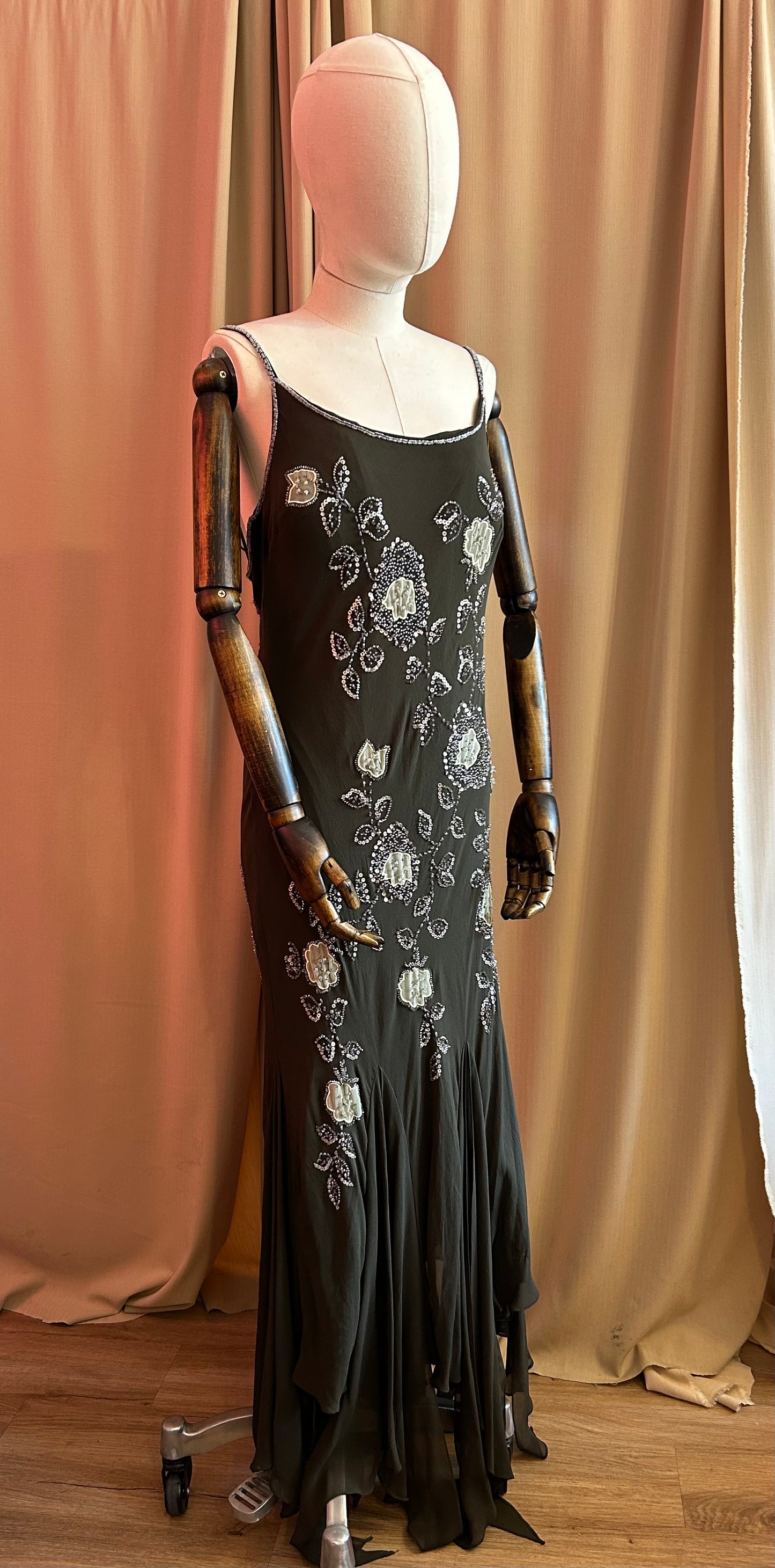 Green Embellished Gown