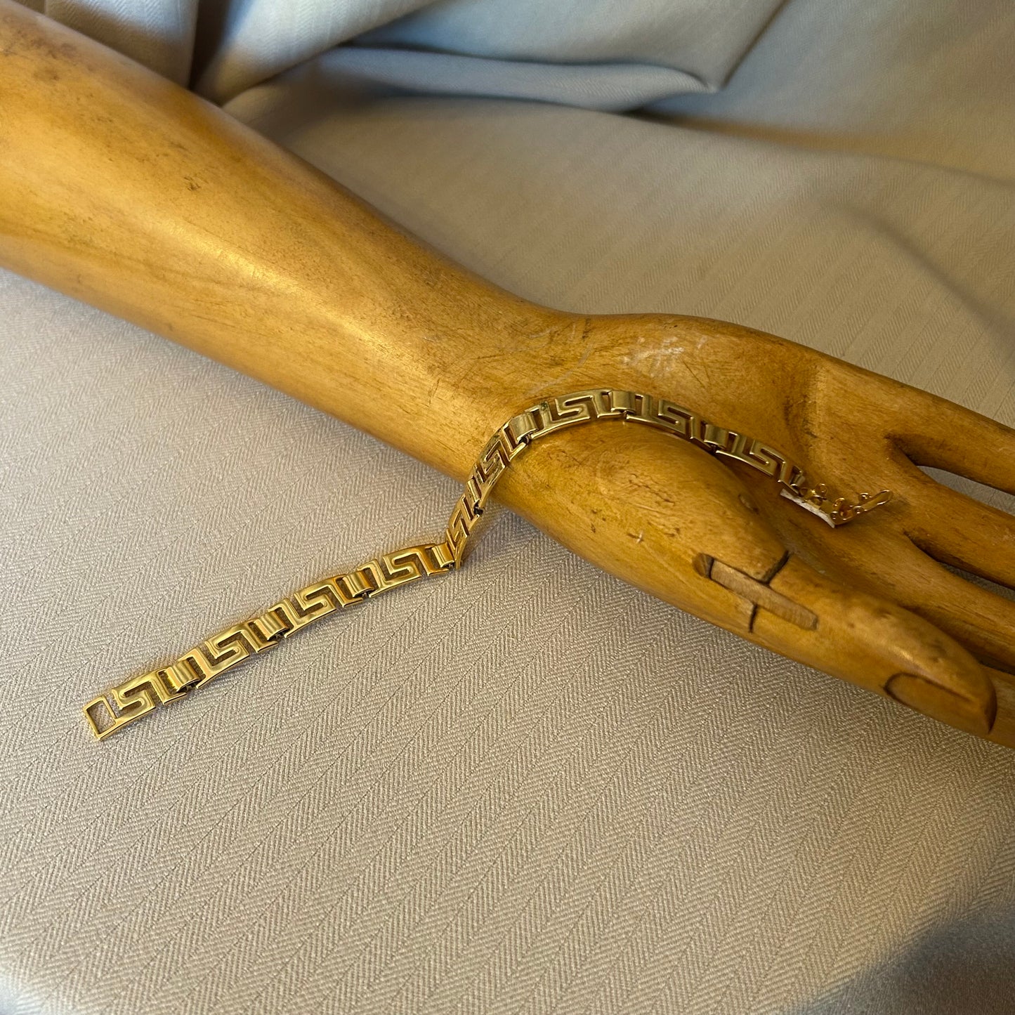Greek Key Link Bracelet