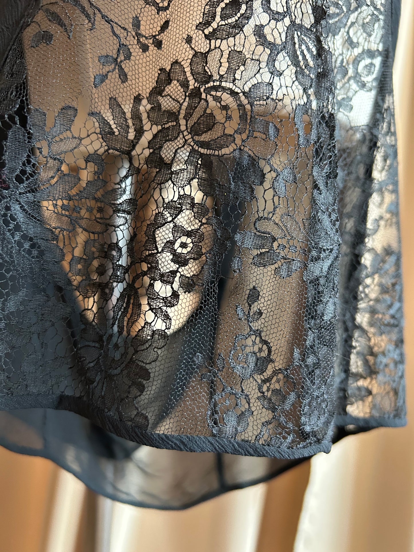 Black Silk Tap Shorts