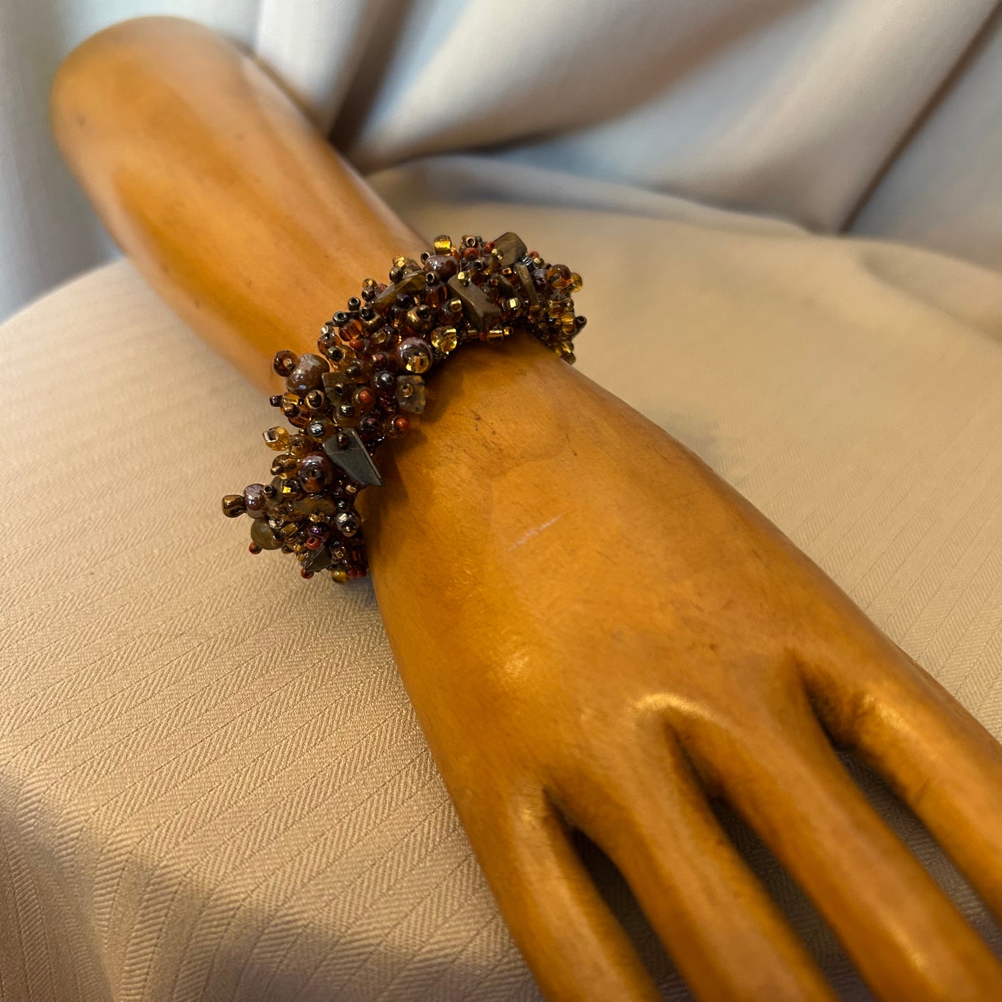 Brown Beaded Bracelet