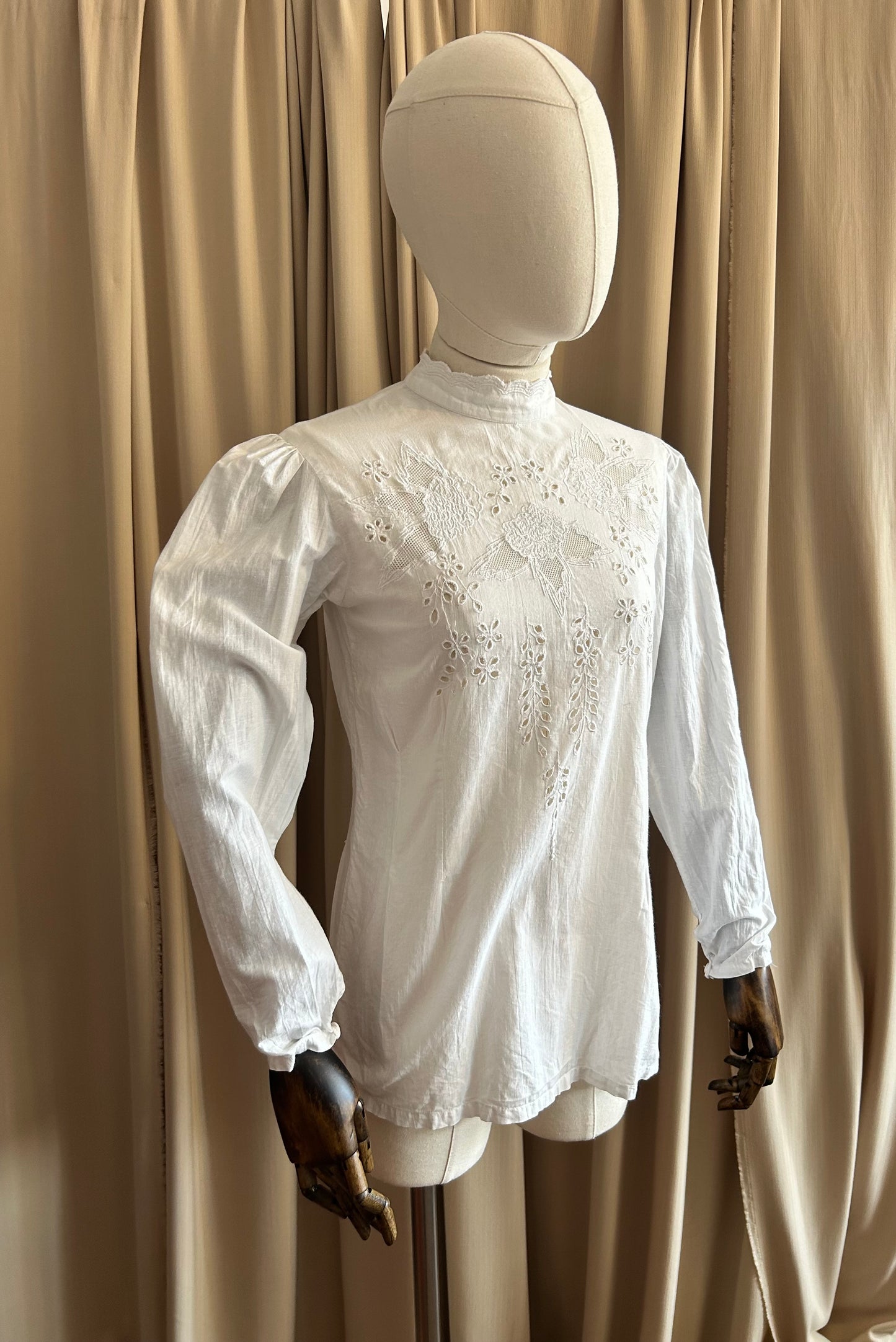 Cotton Button Back Blouse