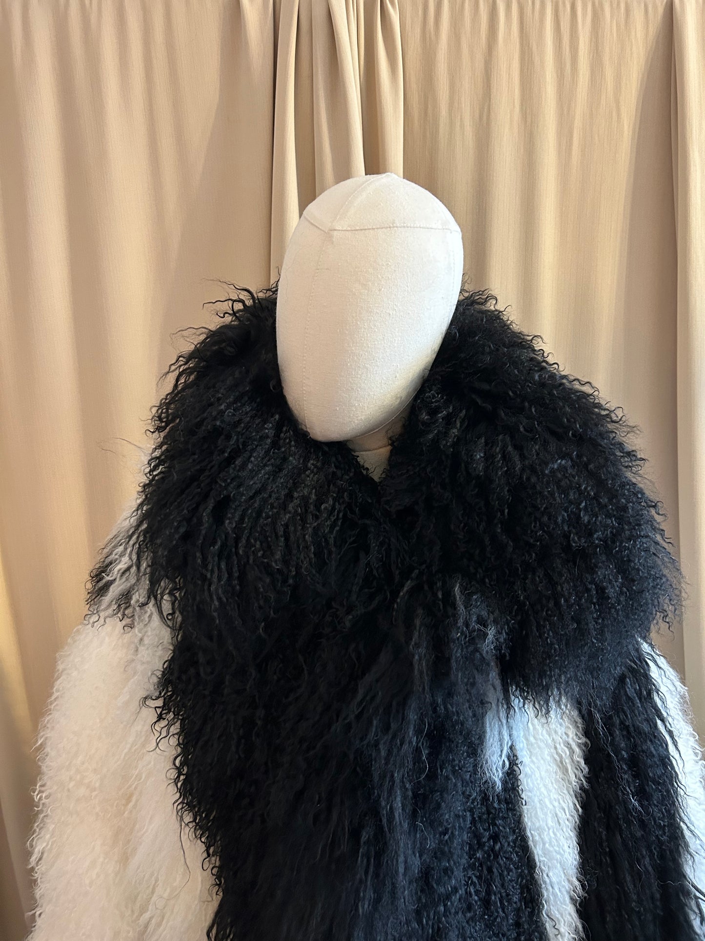 Mongolian Fur Swirl Jacket