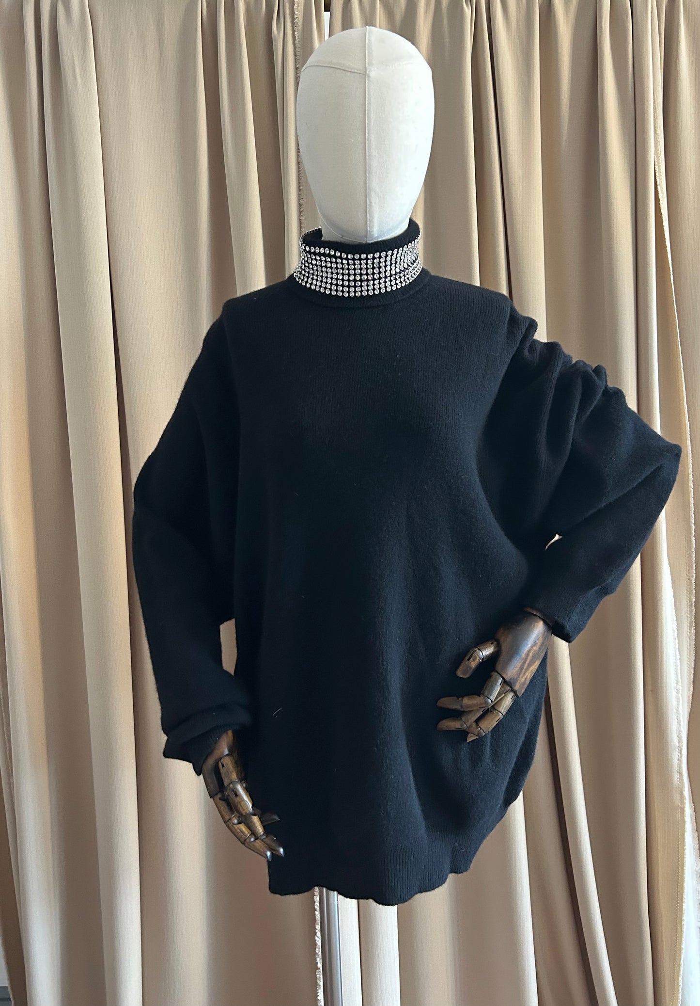 Alexander Wang Rhinestone Rollneck