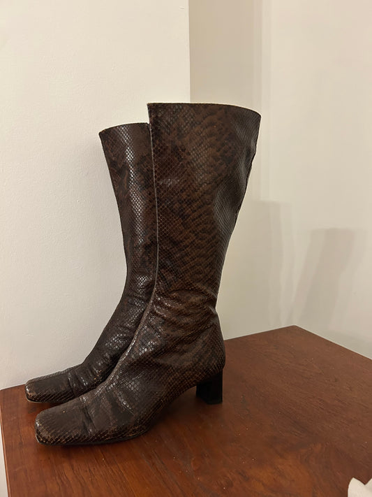 Snakeskin Boots