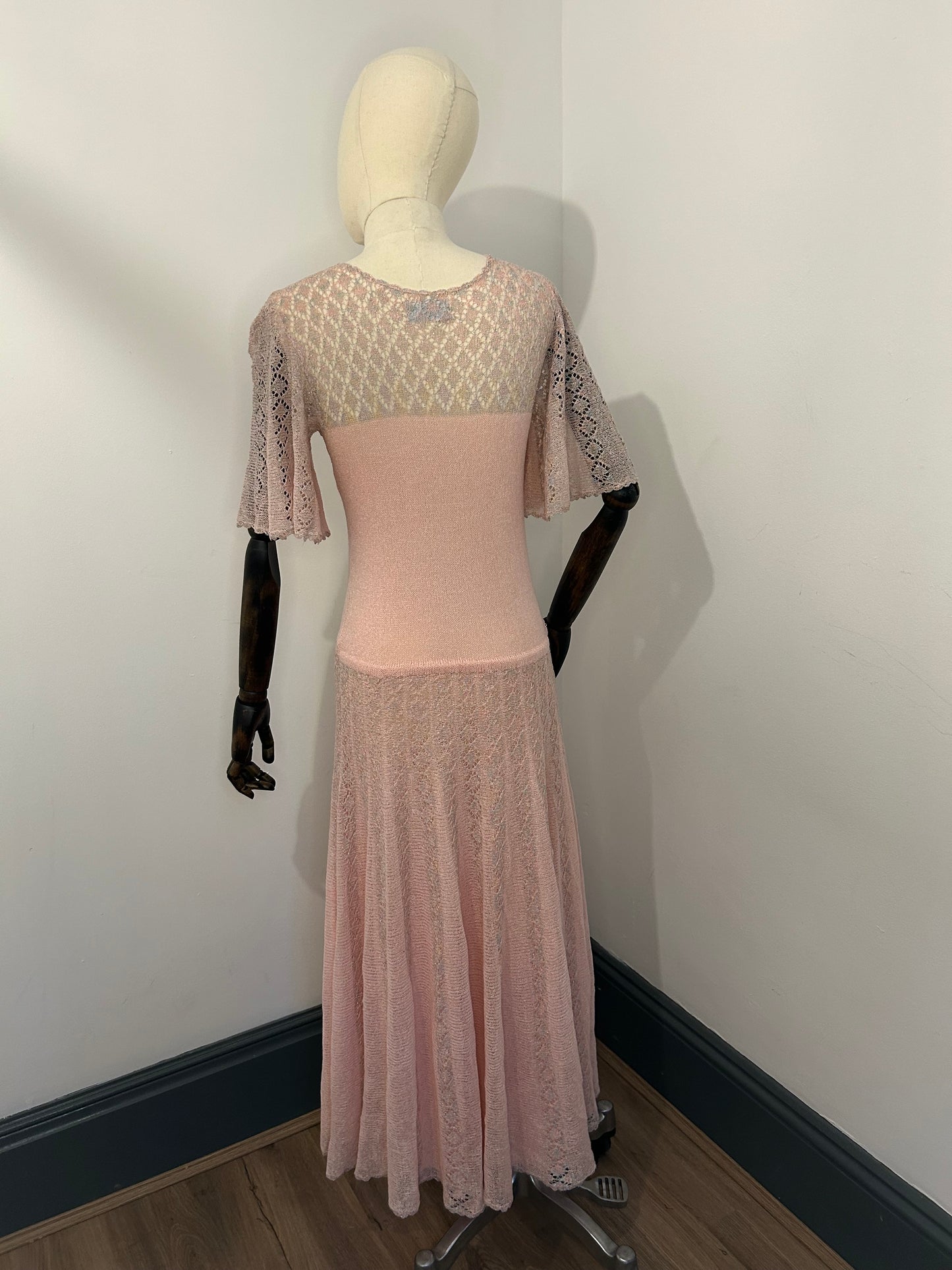 Baby Pink Metalic Dress