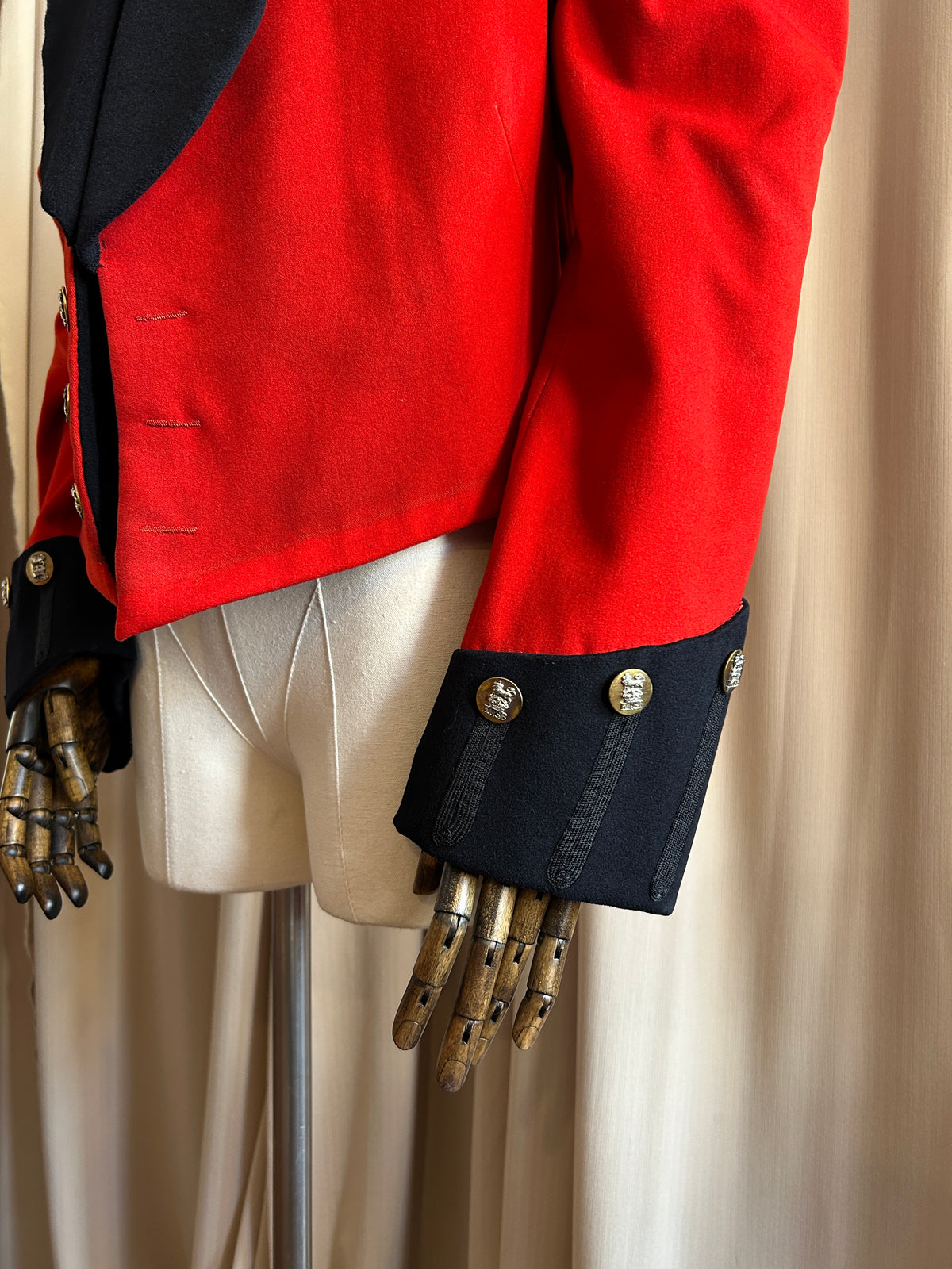 Red Military Blazer