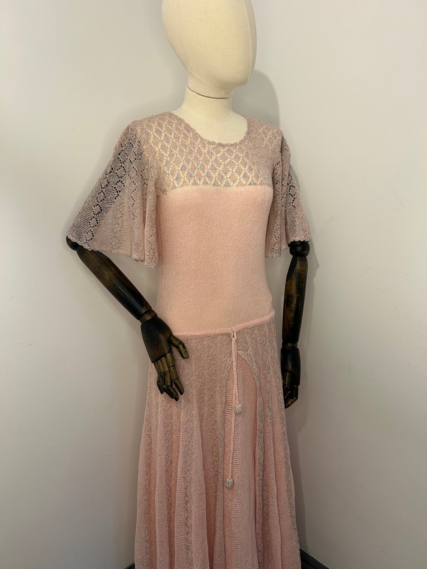 Baby Pink Metalic Dress