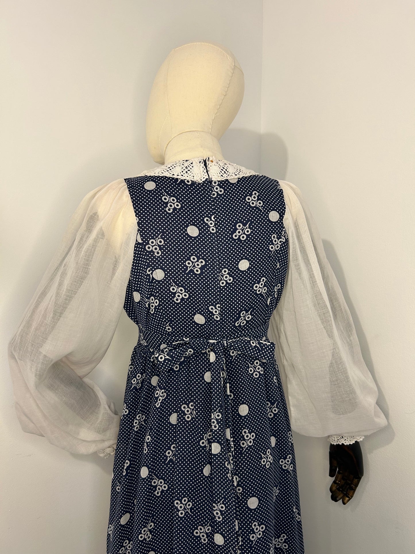 Blue Printed Prairie dress
