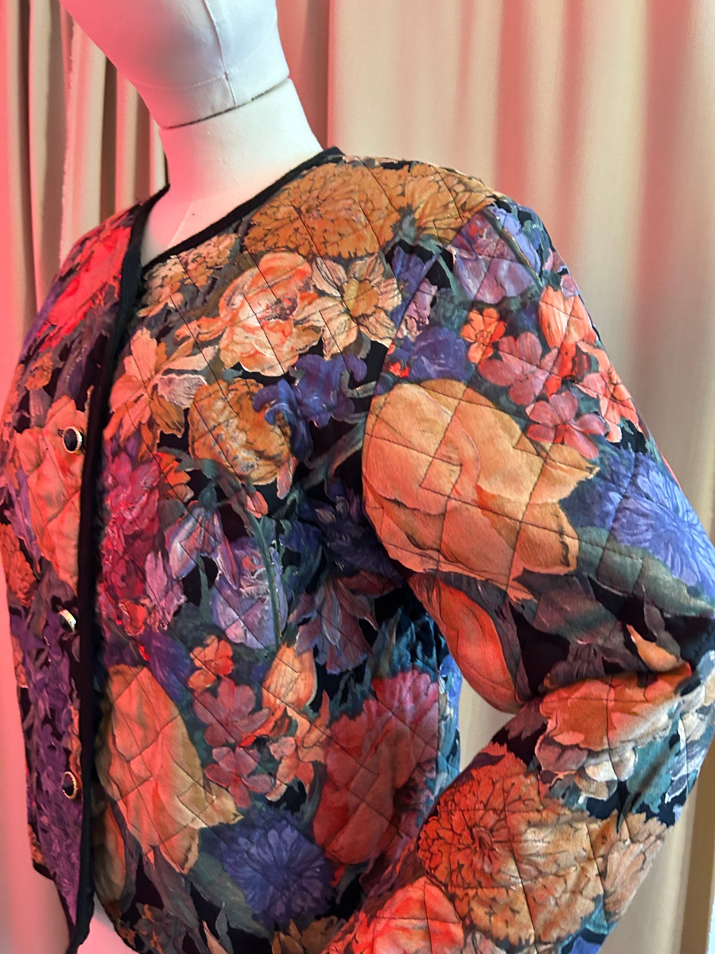 Quilted Floral Jacket