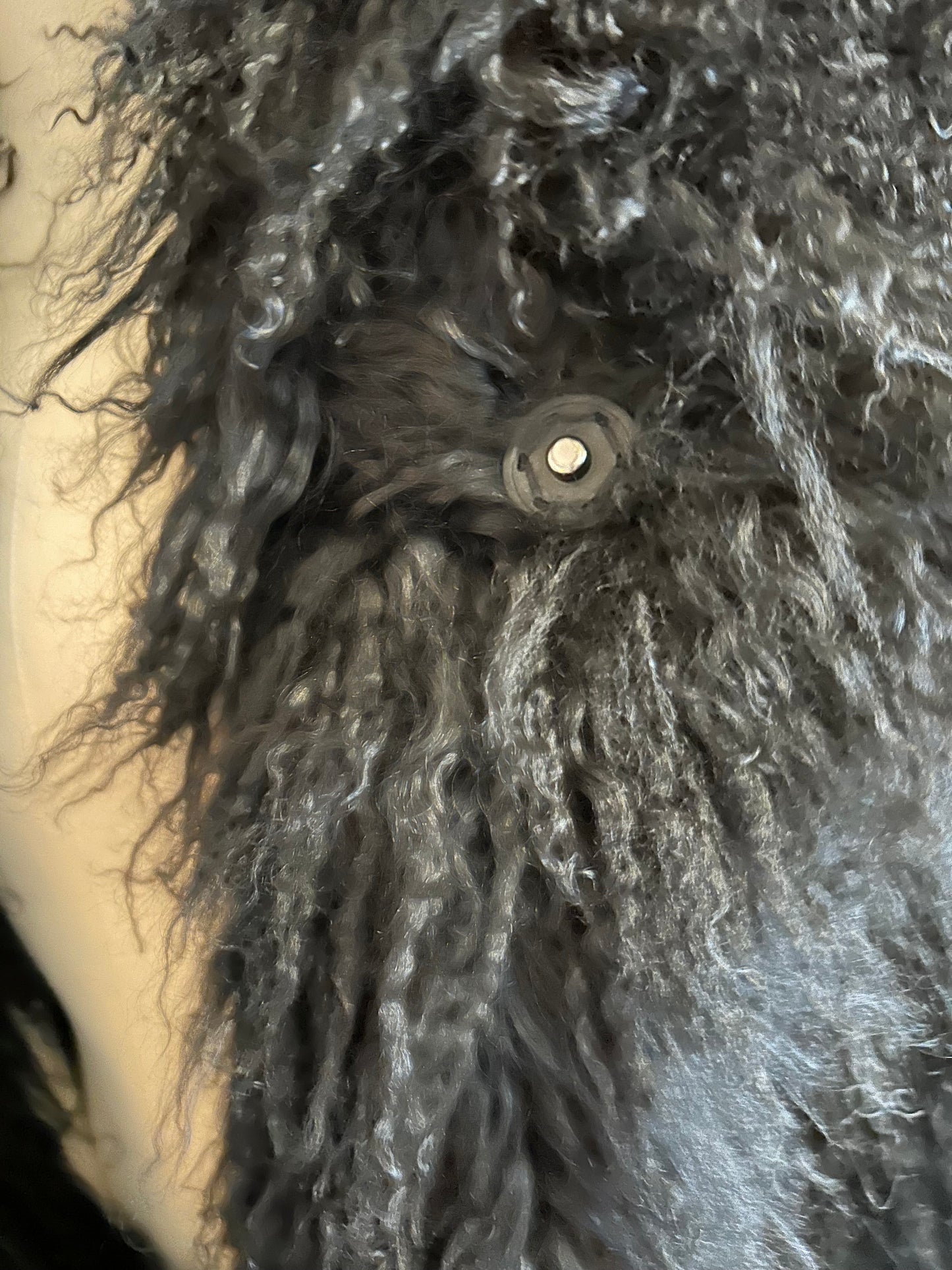 Mongolian Fur Swirl Jacket