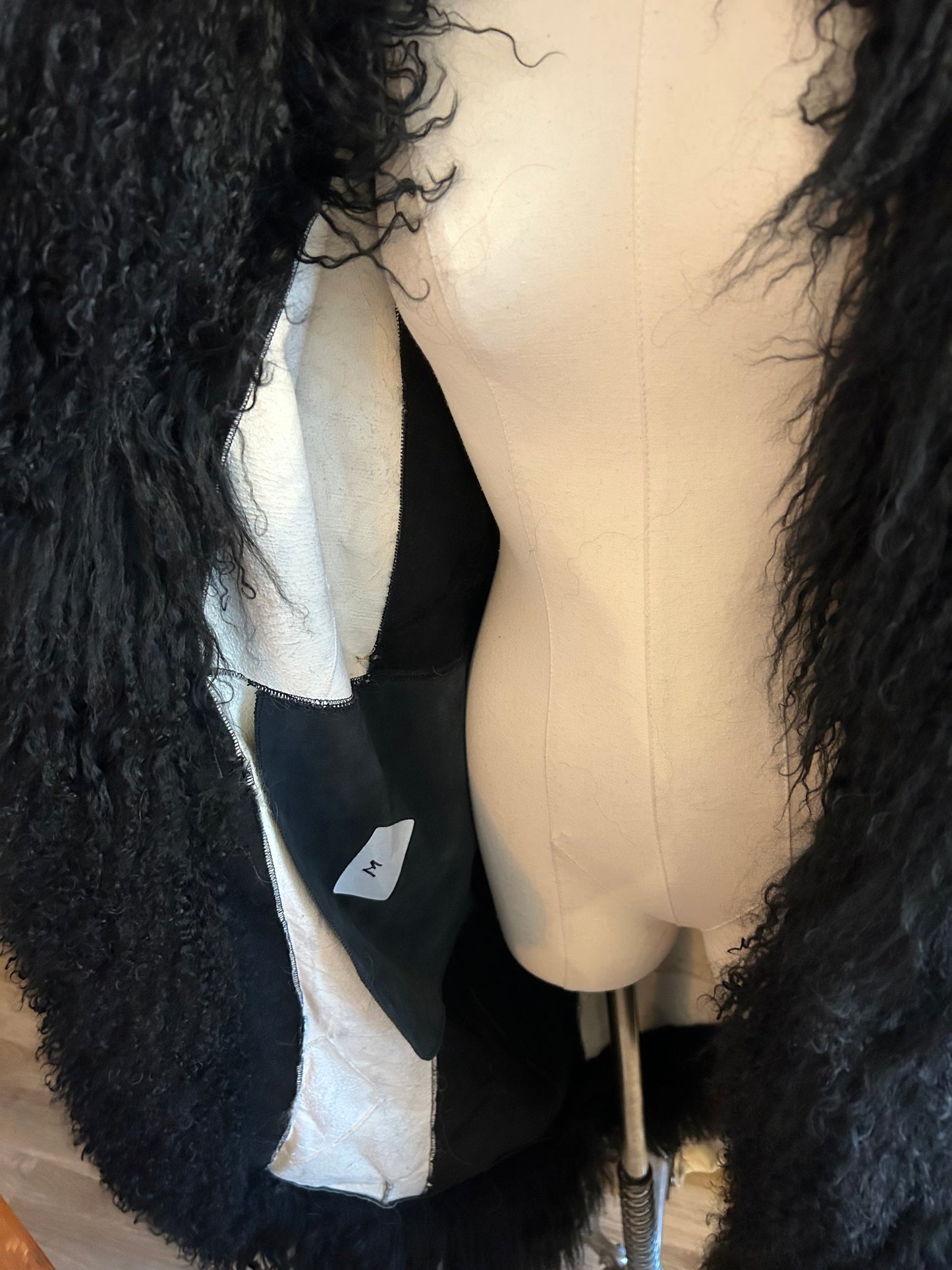 Mongolian Fur Swirl Jacket