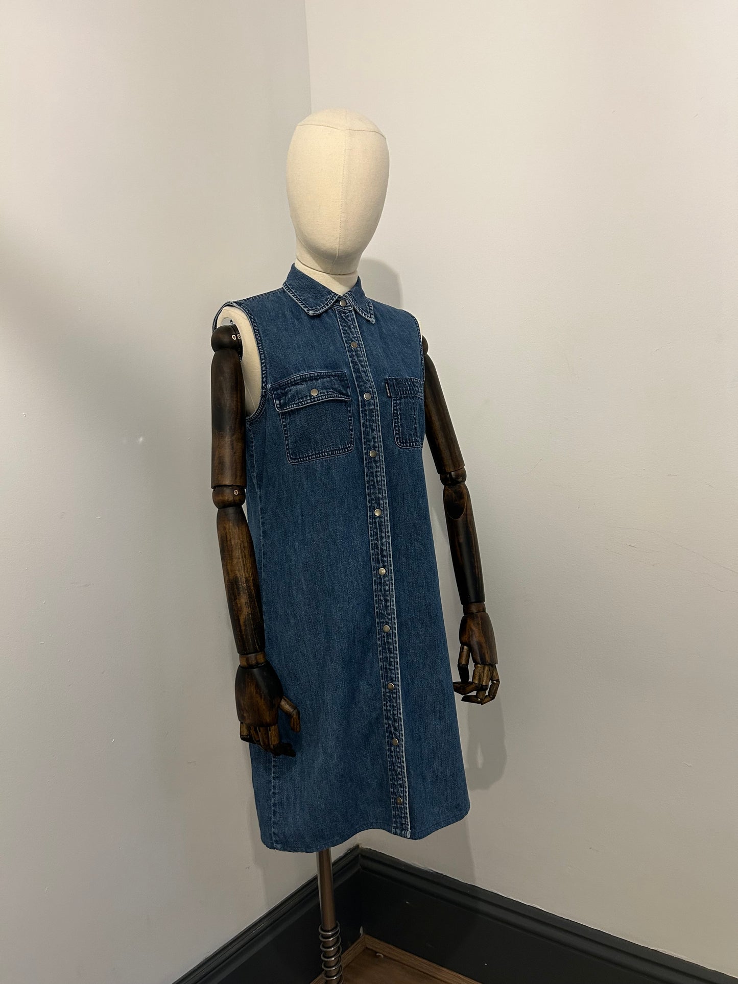 Sleeveless Denim Dress