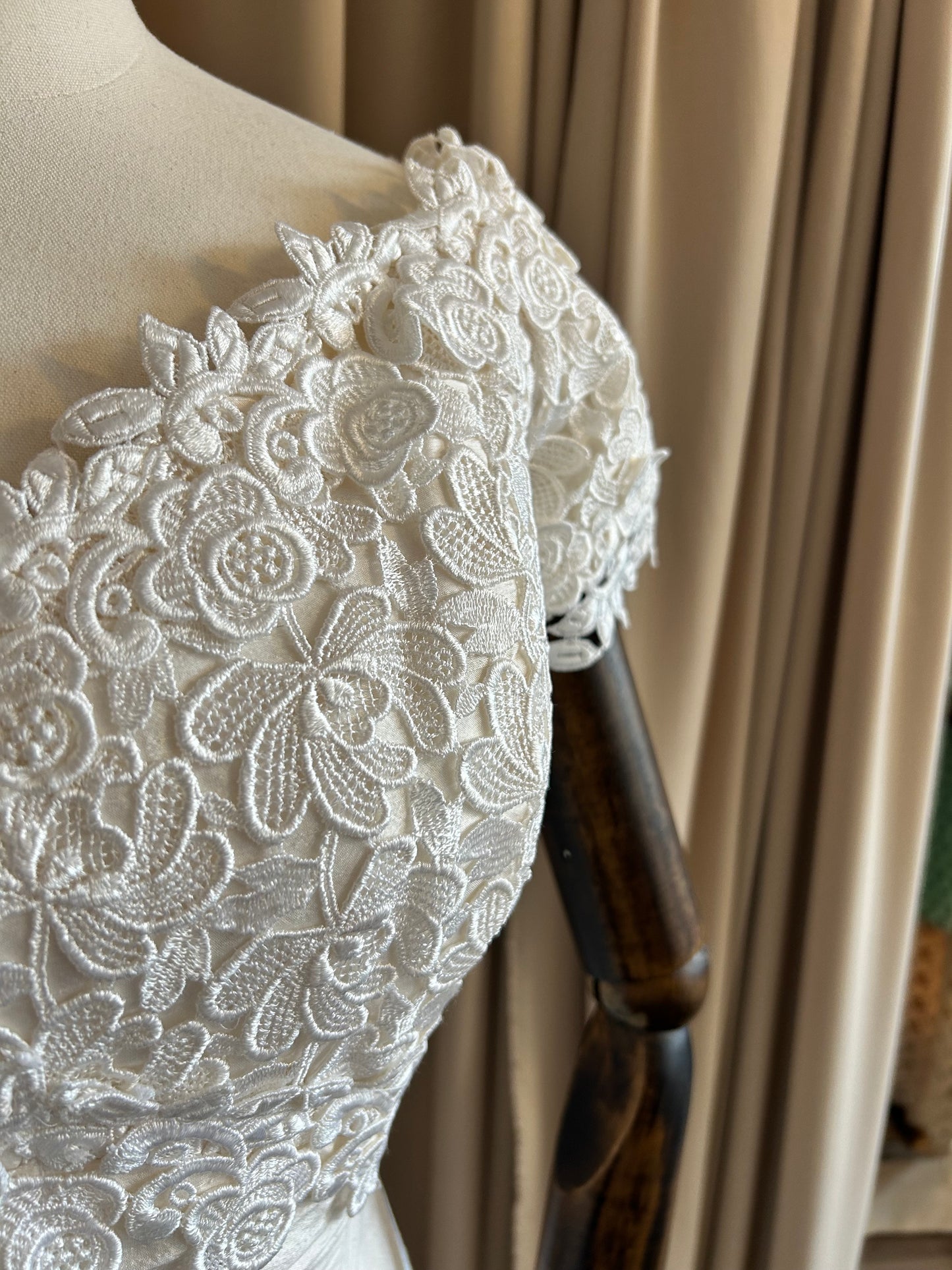 Silk and Lace Bridal Dress