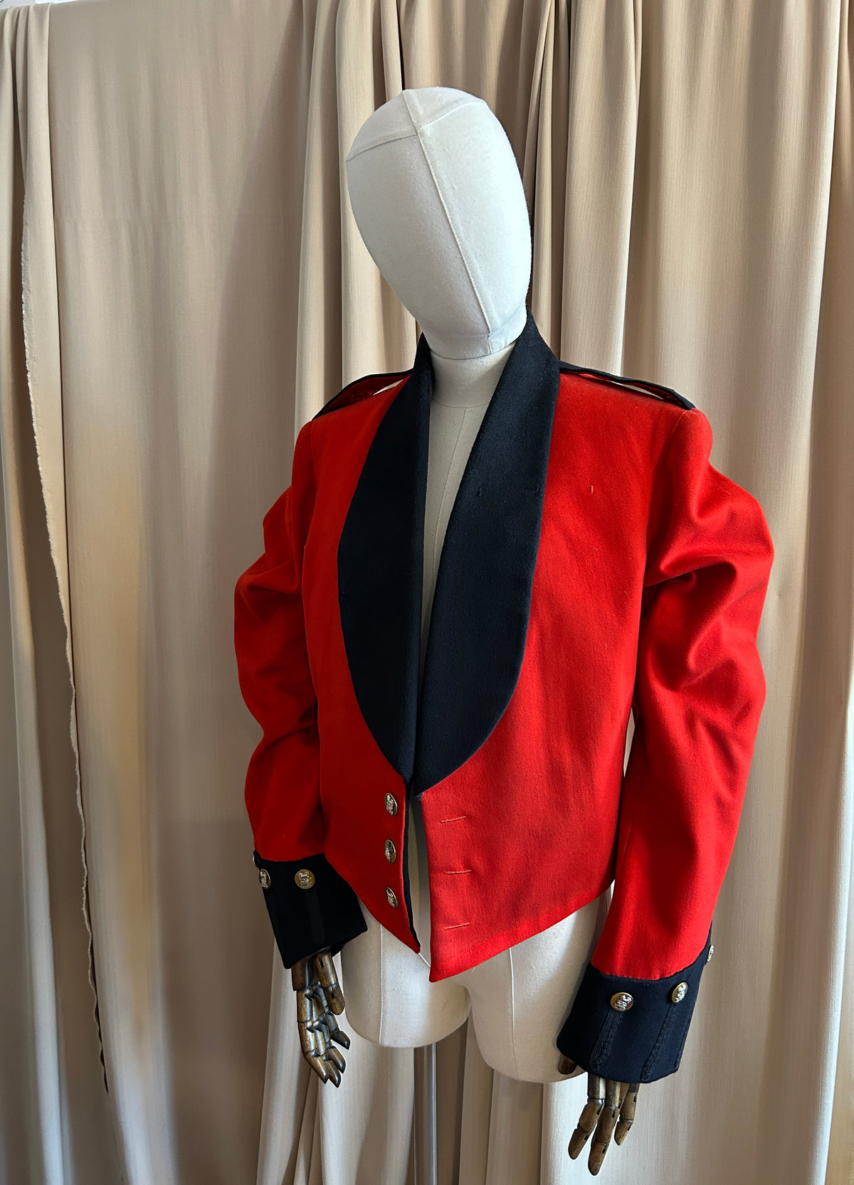 Red Military Blazer
