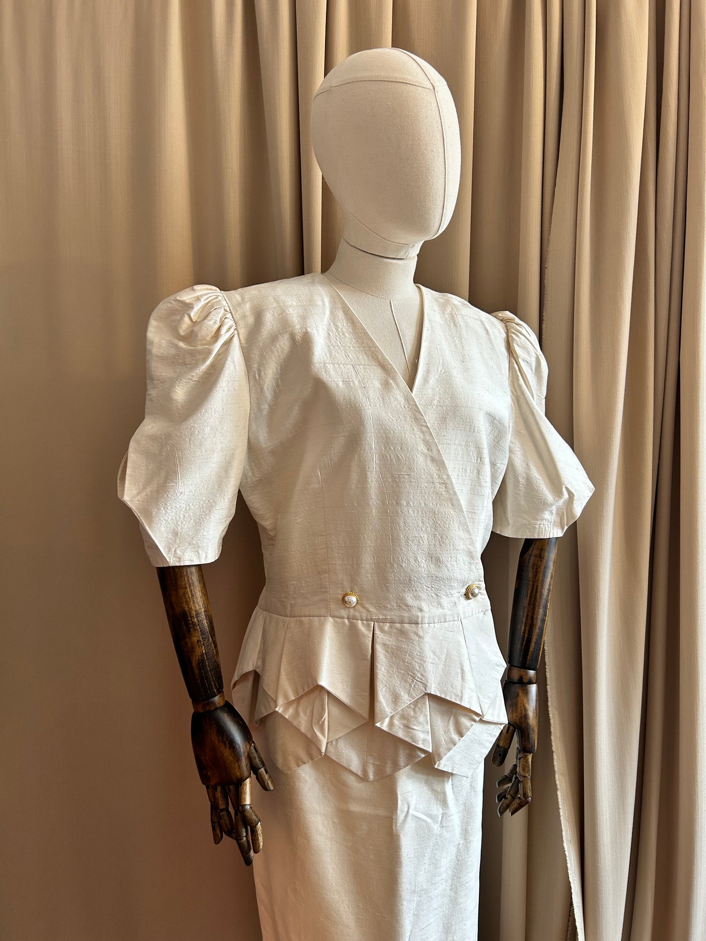Silk Skirt Suit