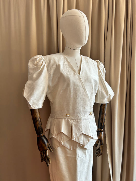 Silk Skirt Suit