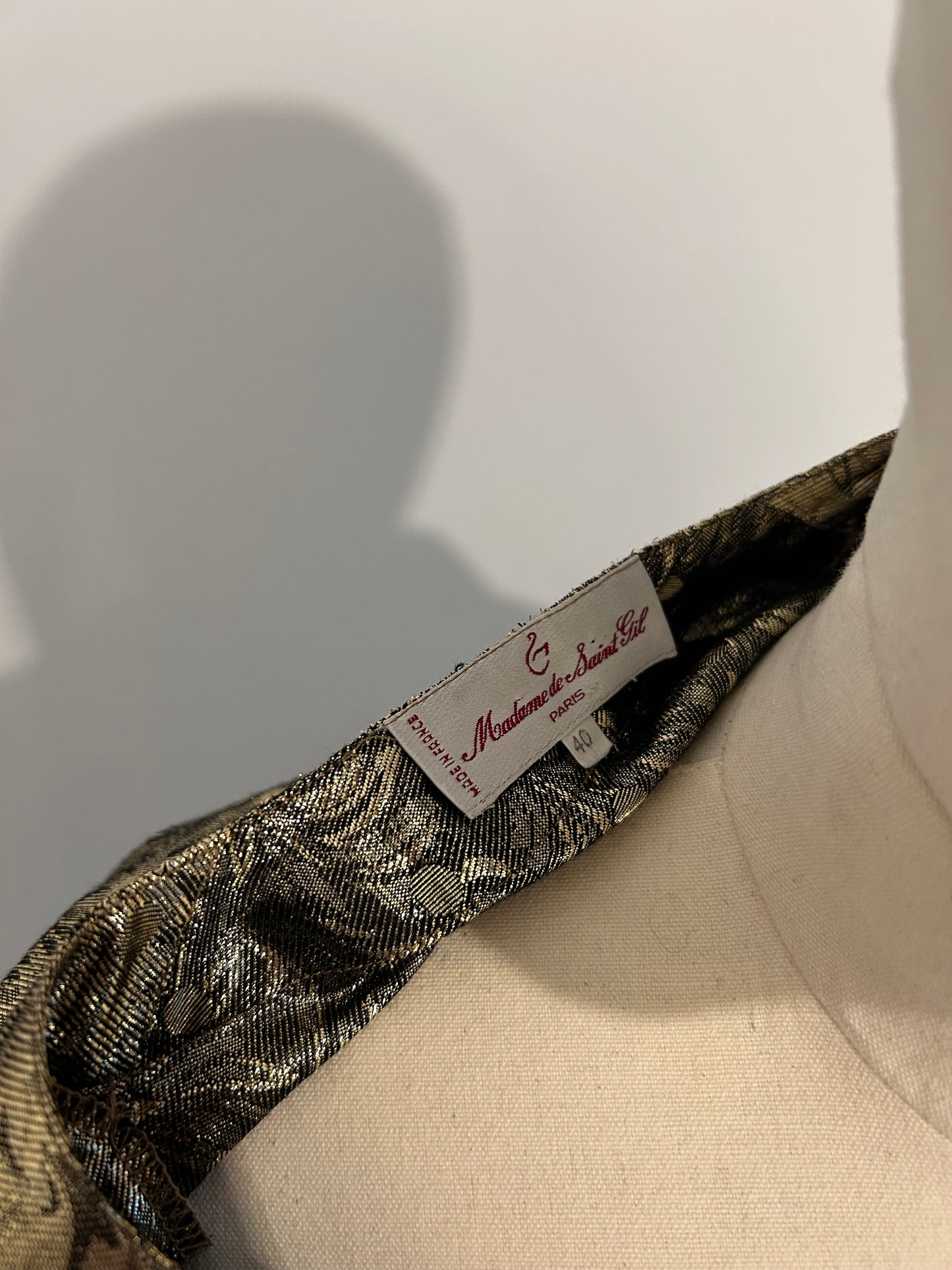 Statement Gold Lamè Blouse