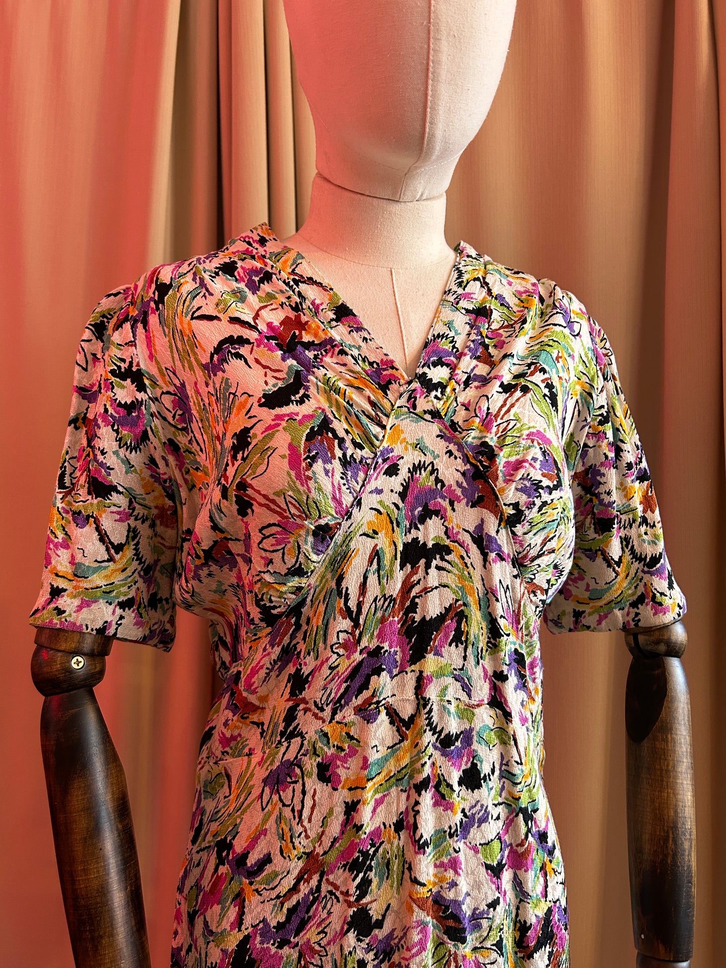 Printed 30s Day Dress