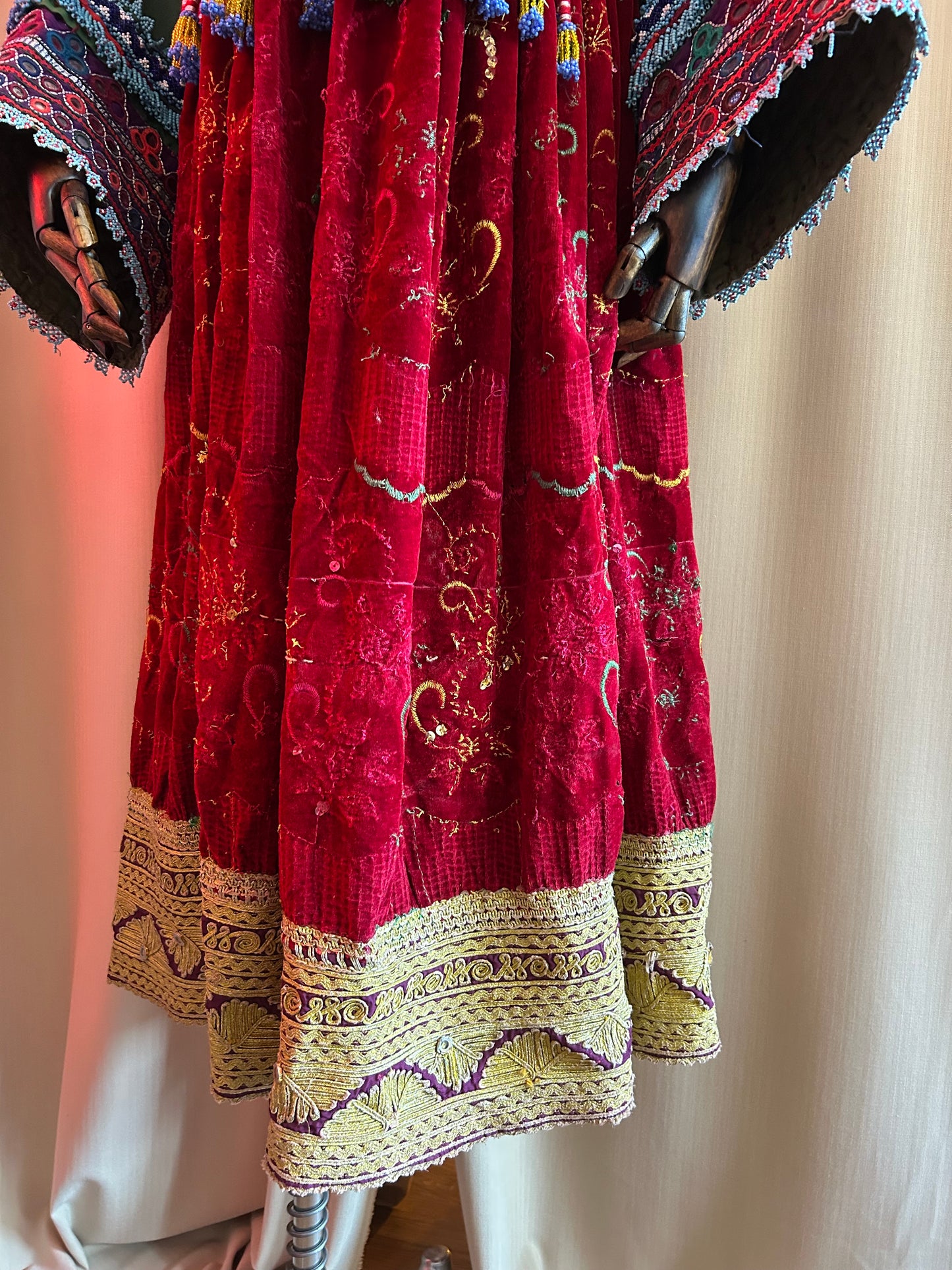 Antique Embroidered Kuchi Dress