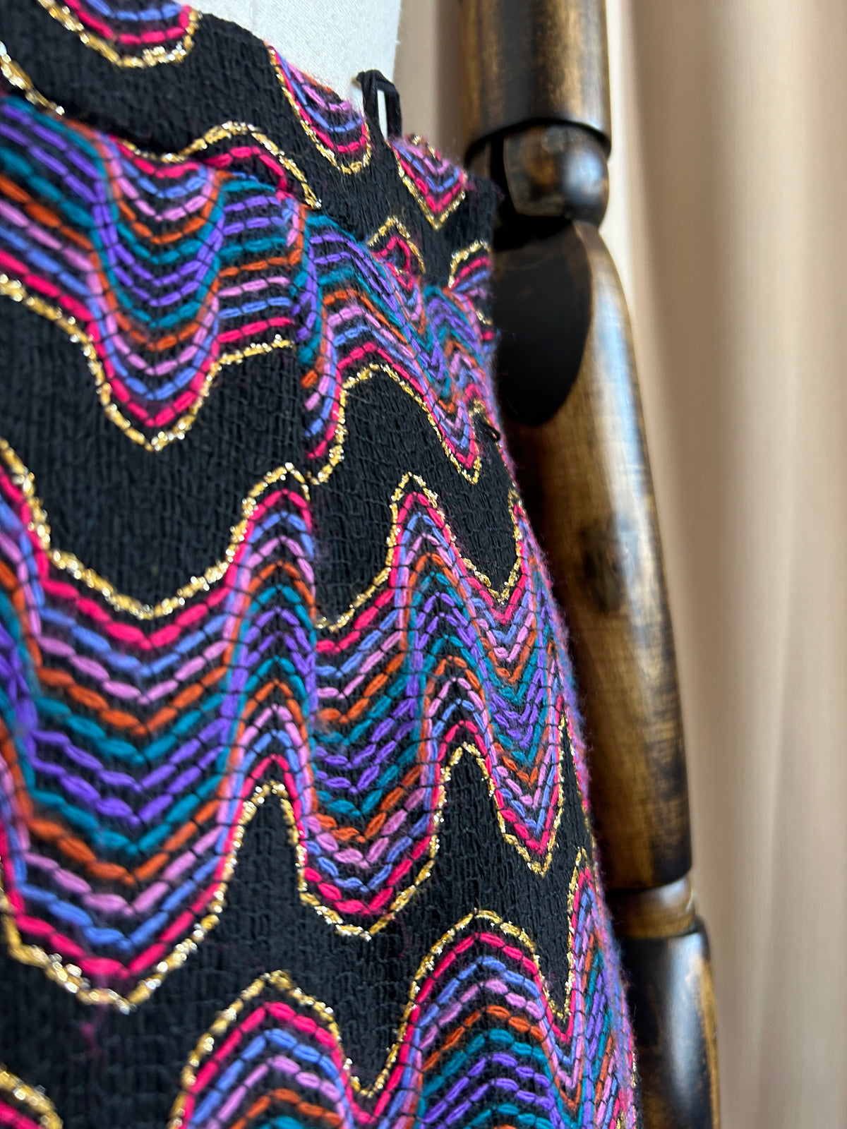 70s Woven Maxi Skirt