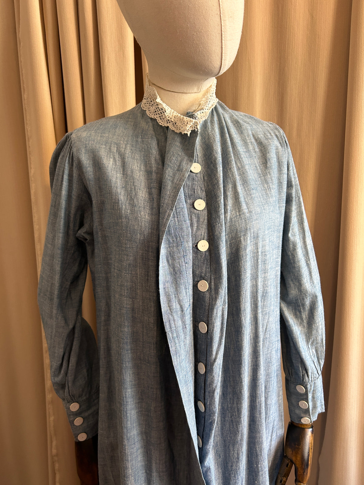 Antique Blue Cotton Dress
