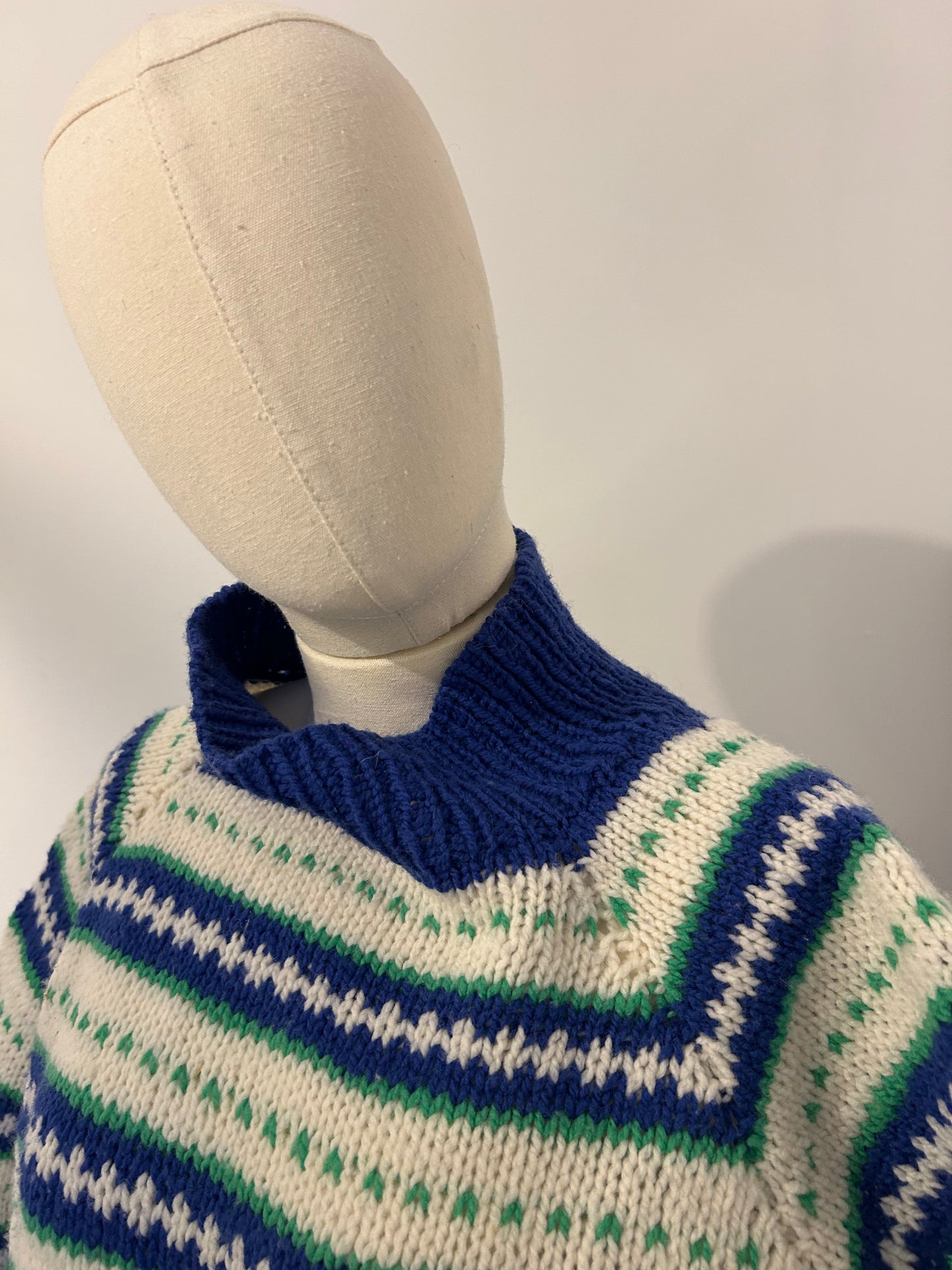 Knitted Blue Striped jumper
