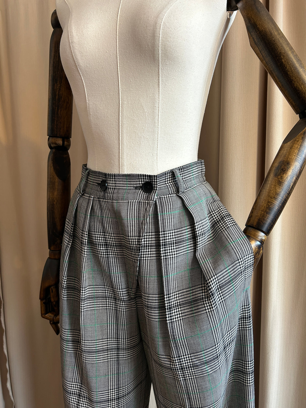 Escada Check Trousers