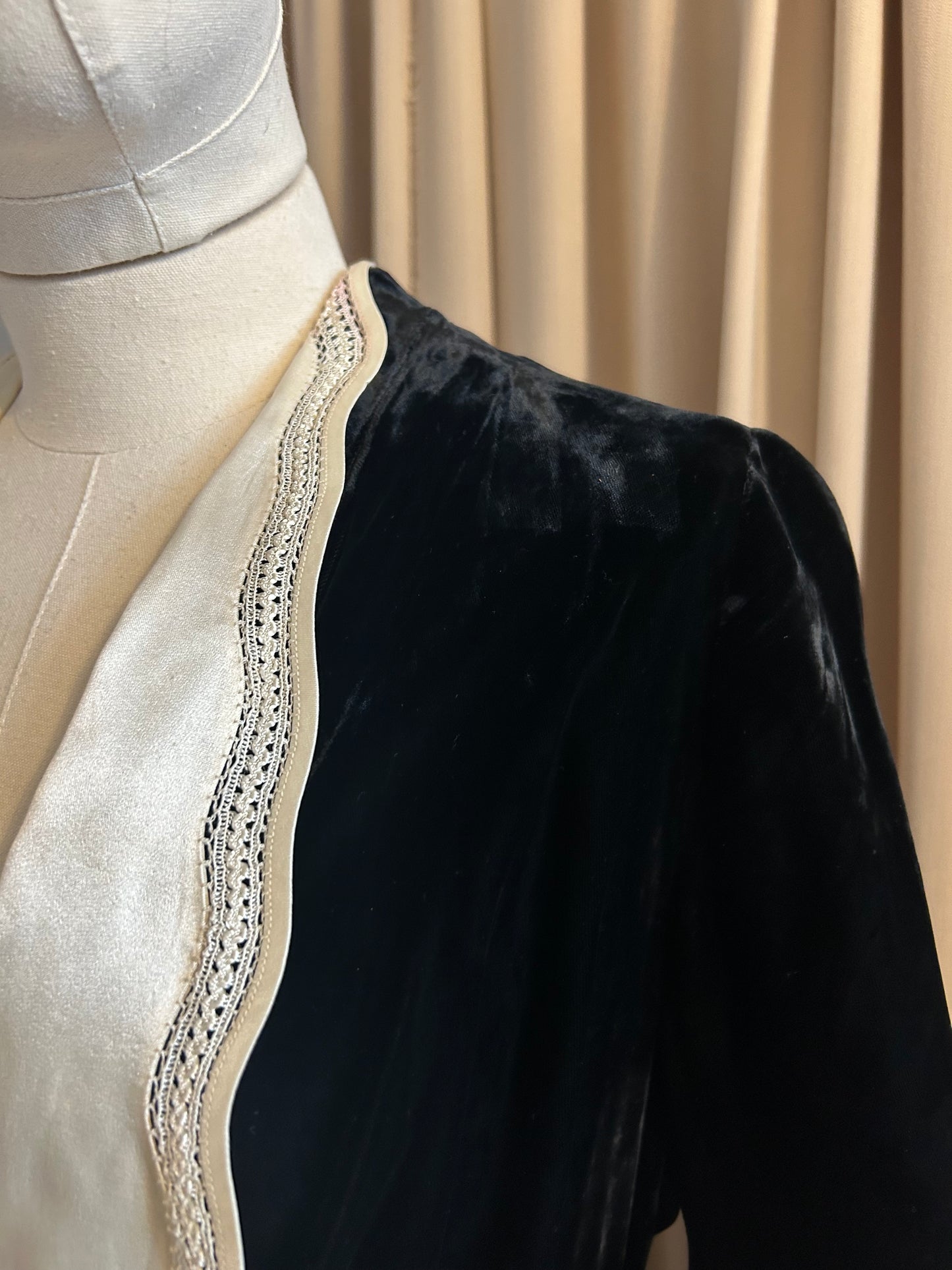 Antique Debenham & Freebody Velvet Gown