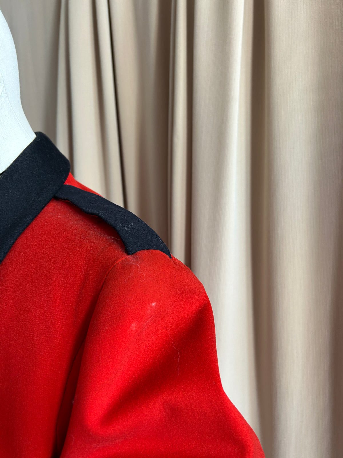 Red Military Blazer
