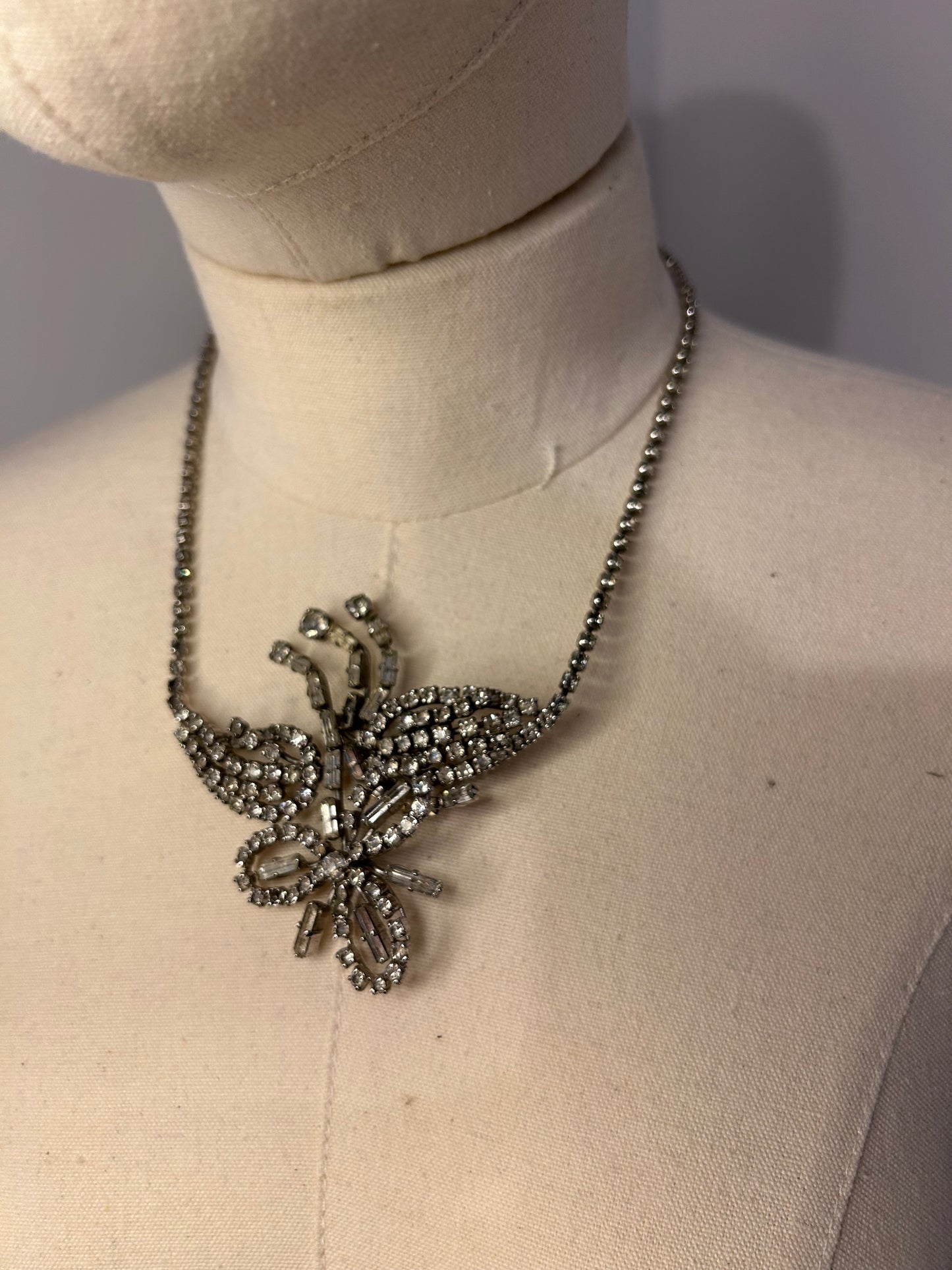 Large Statement Diamanté Necklace