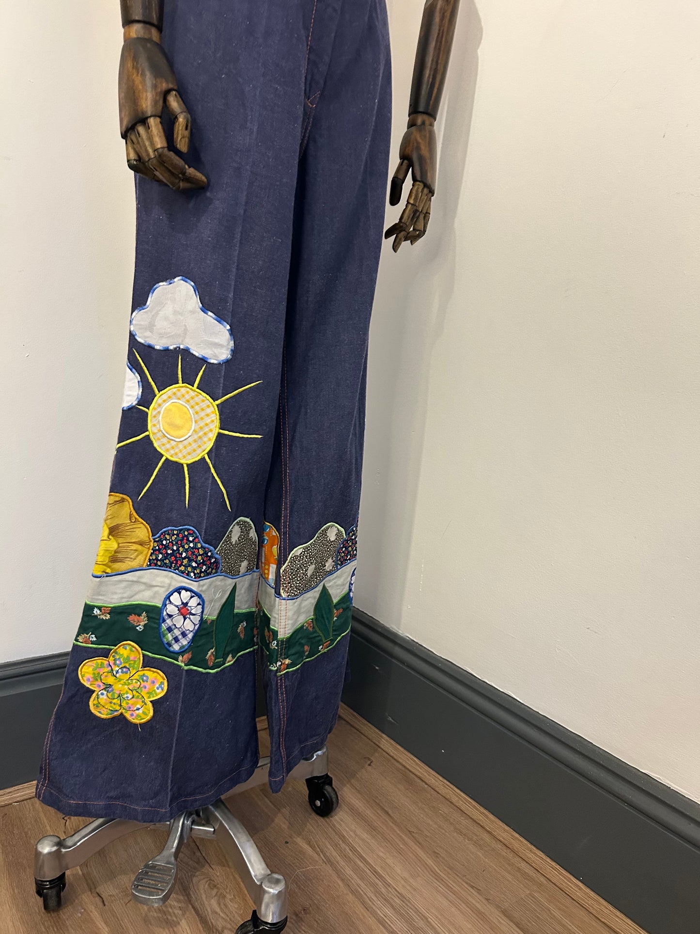 Patchwork 1970s Flares